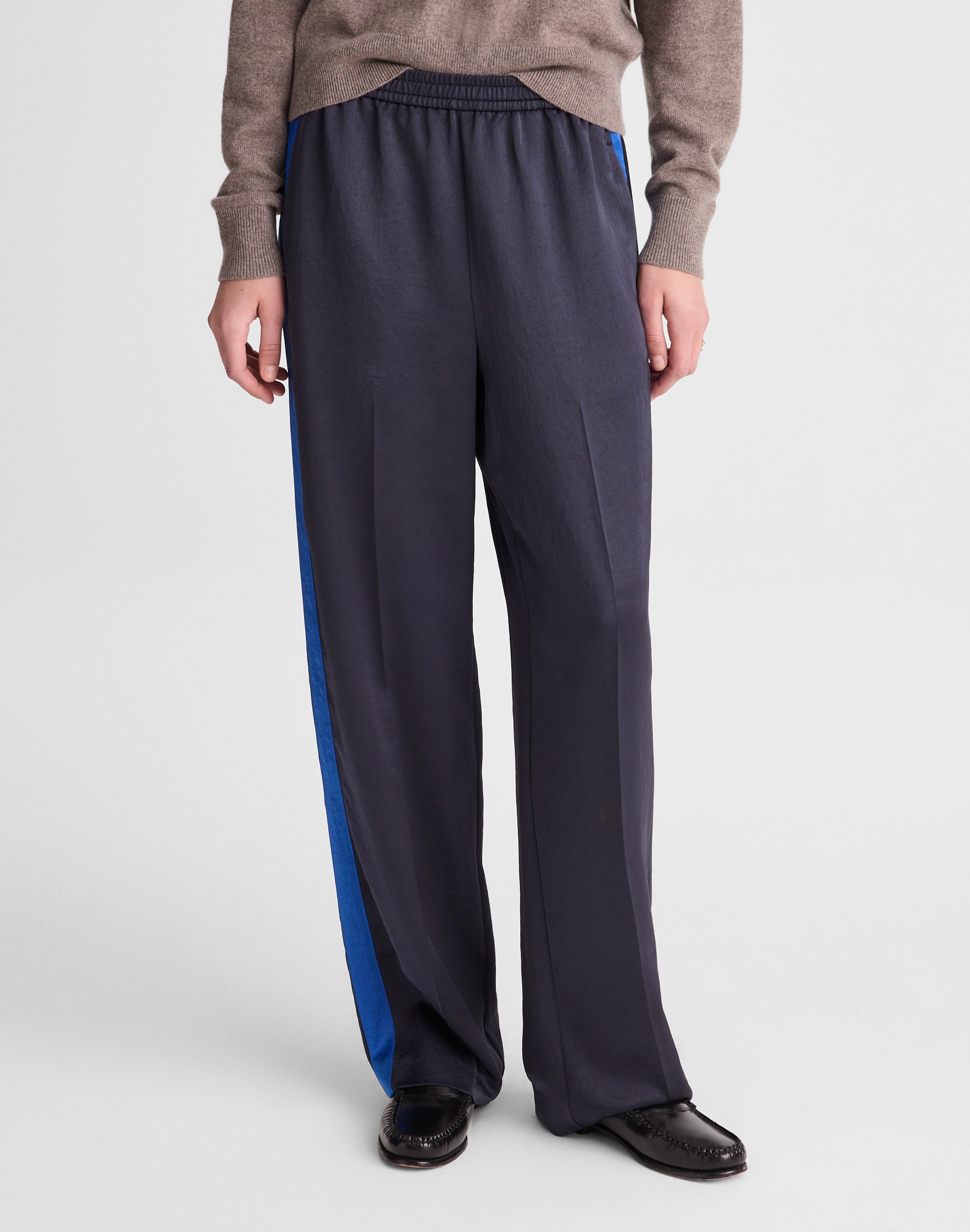 The Easy Pull-On Track Pant Satin