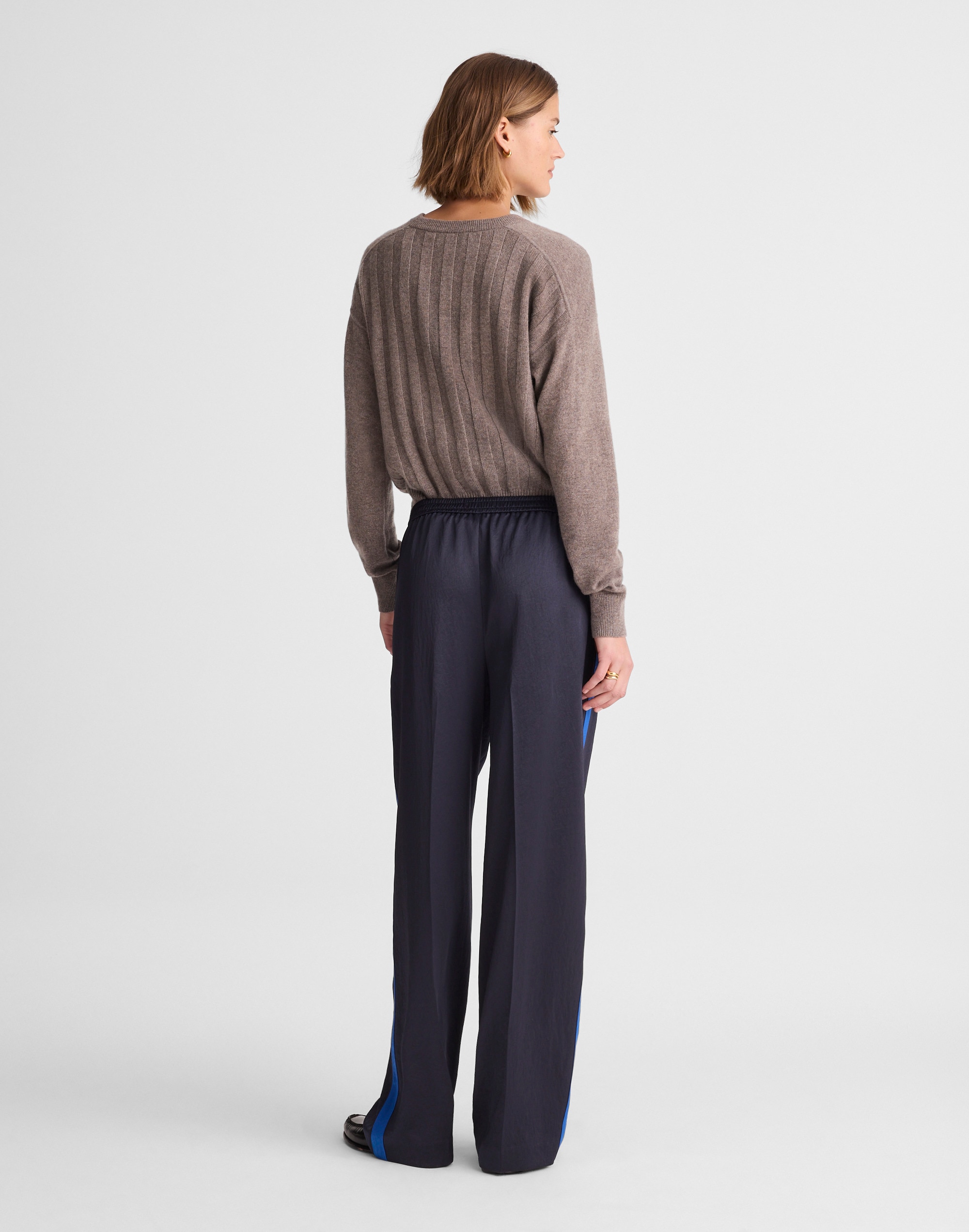 The Easy Pull-On Track Pant Satin