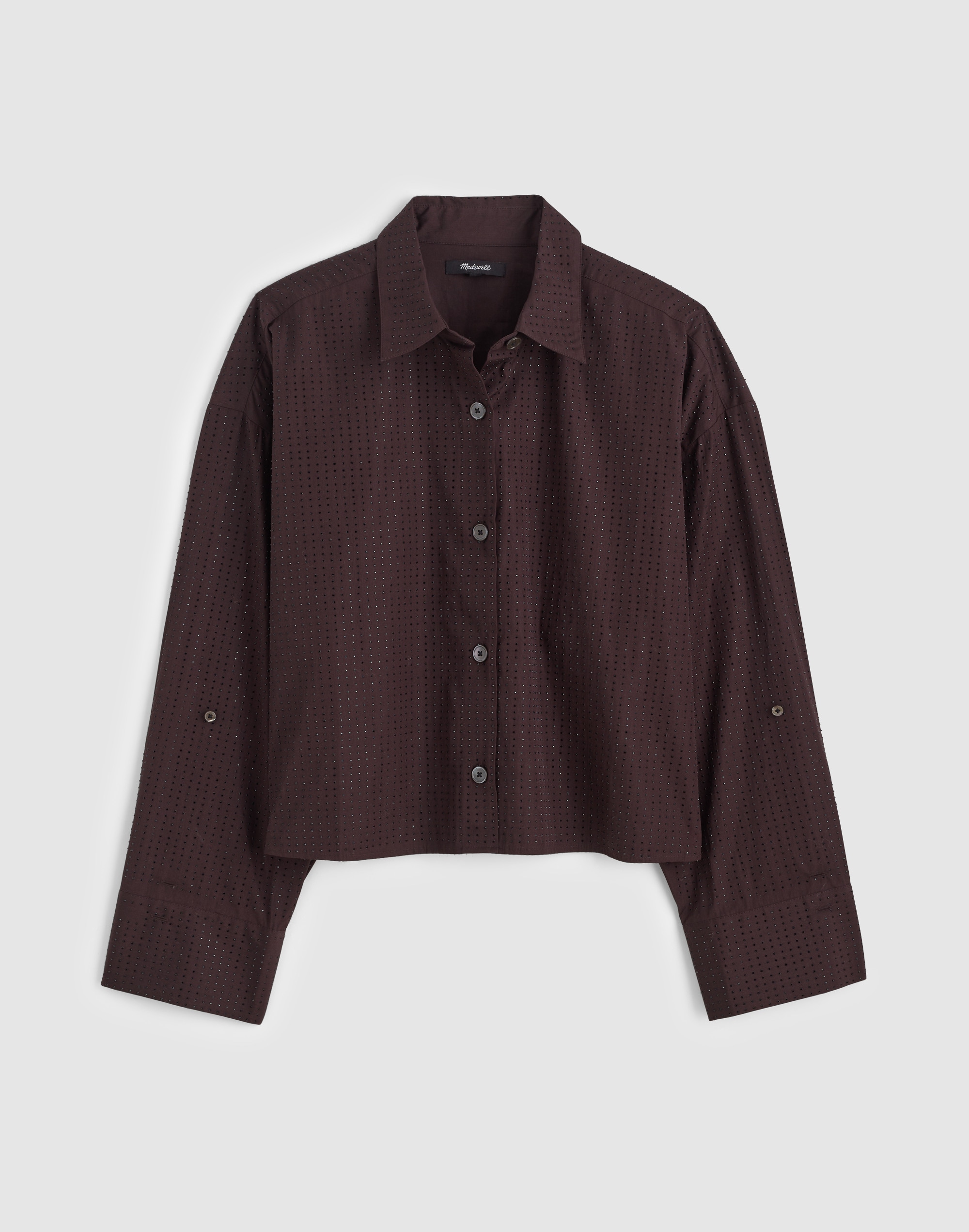 Straight-Hem Shirt Poplin