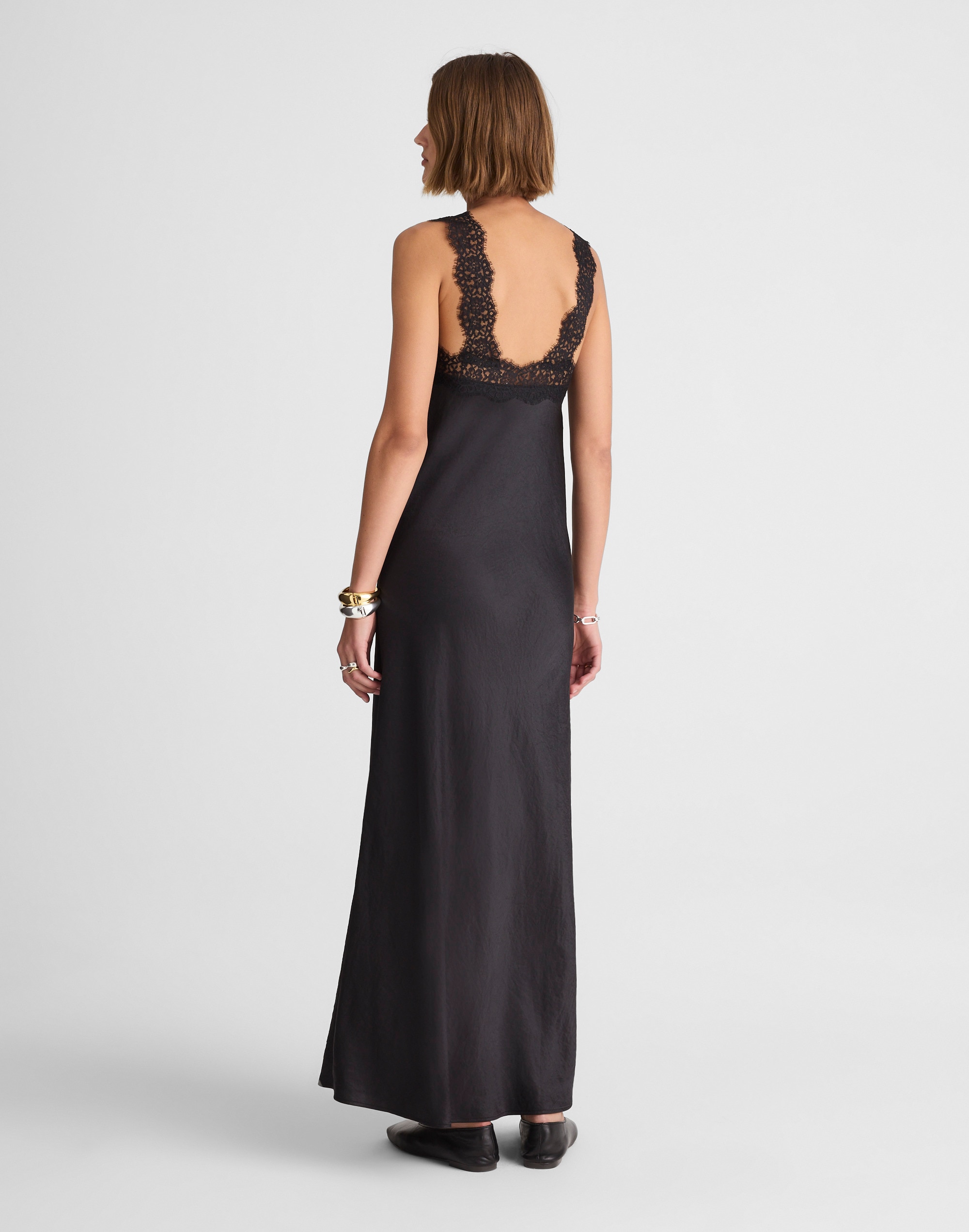 Alexa Chung for Madewell Courtney Satin Slip Dress