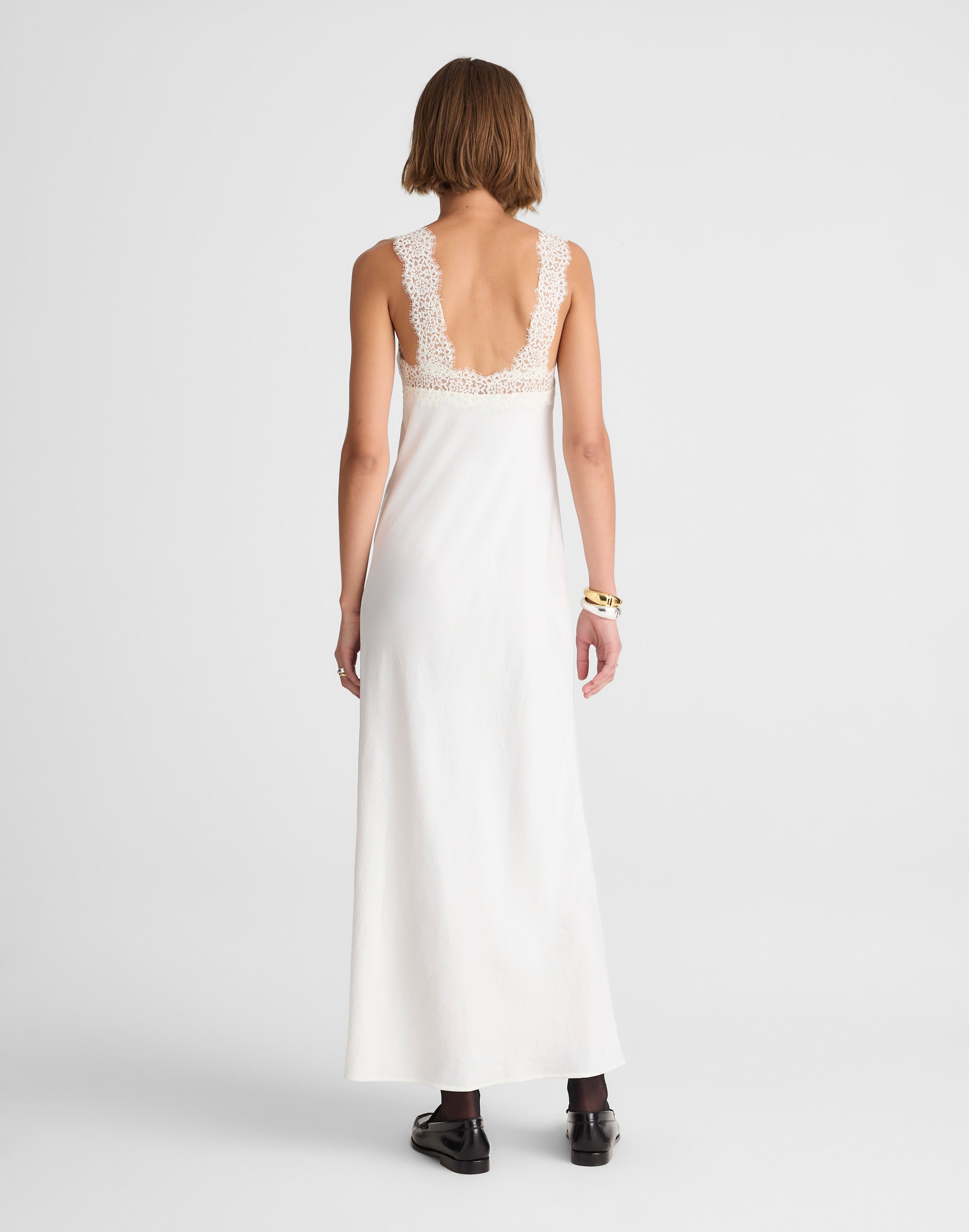 Alexa Chung for Madewell Courtney Satin Slip Dress