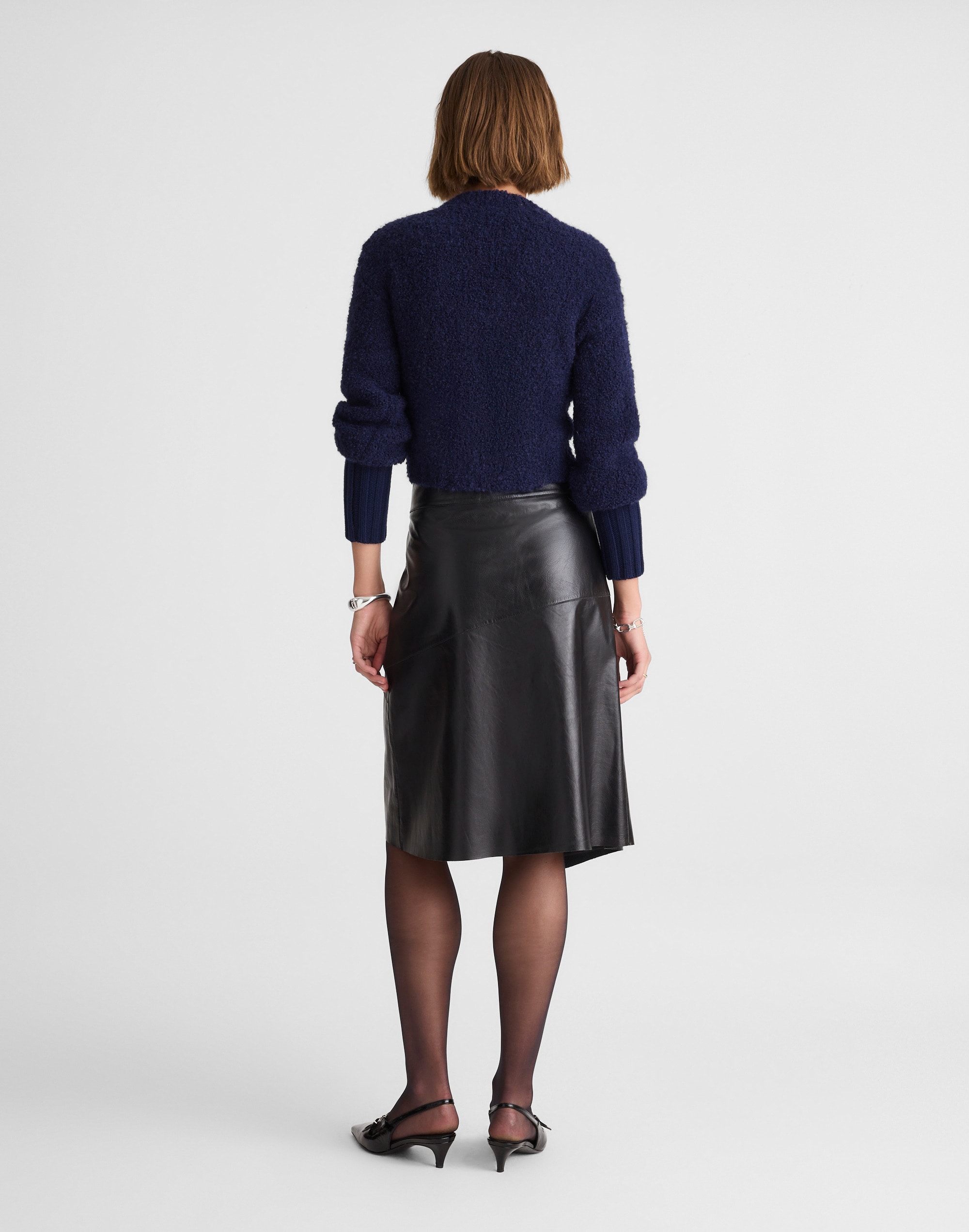 Alexa Chung for Madewell Vivienne Leather Wrap Skirt