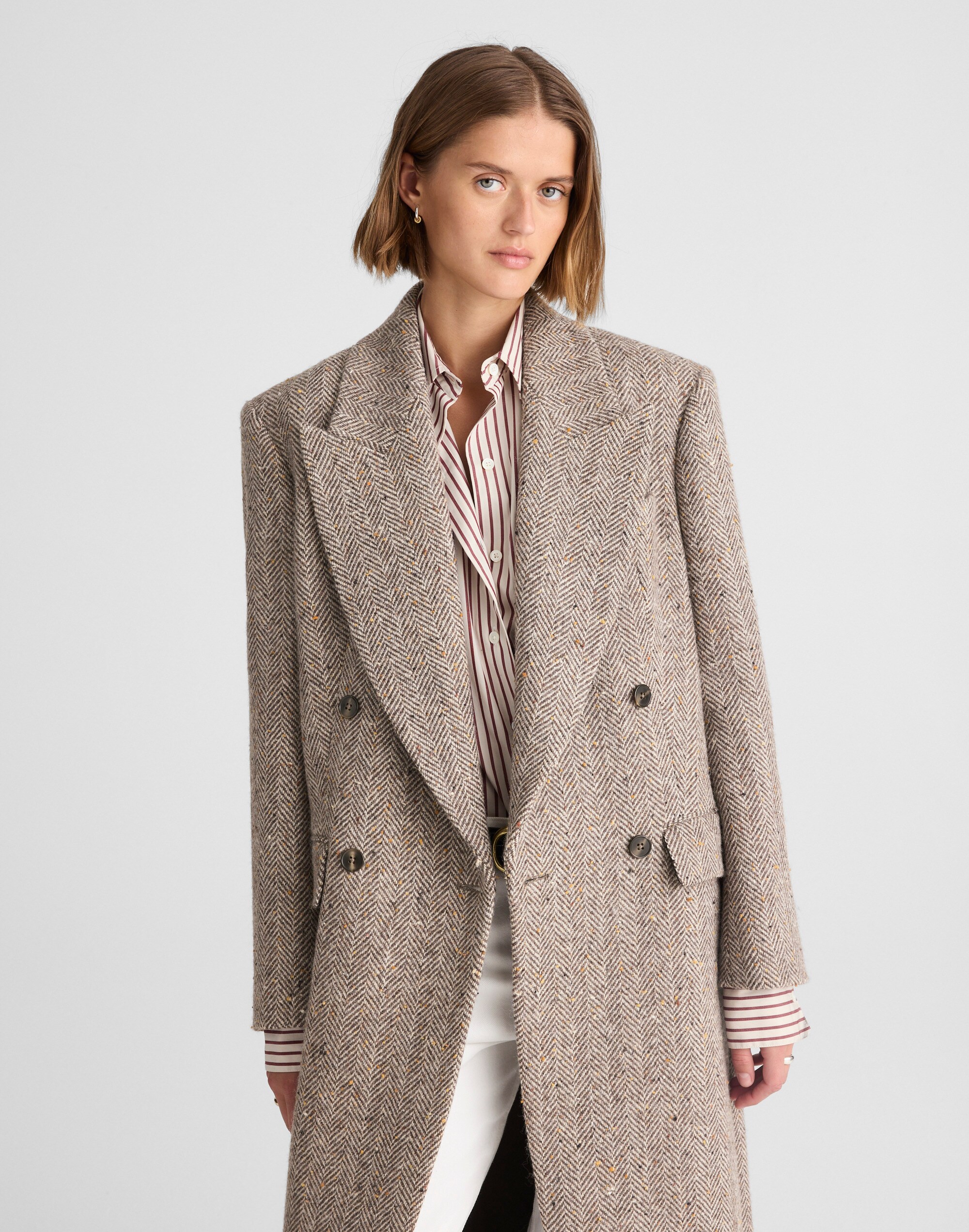 Alexa Chung for Madewell Herringbone Coat Alternate Image 1