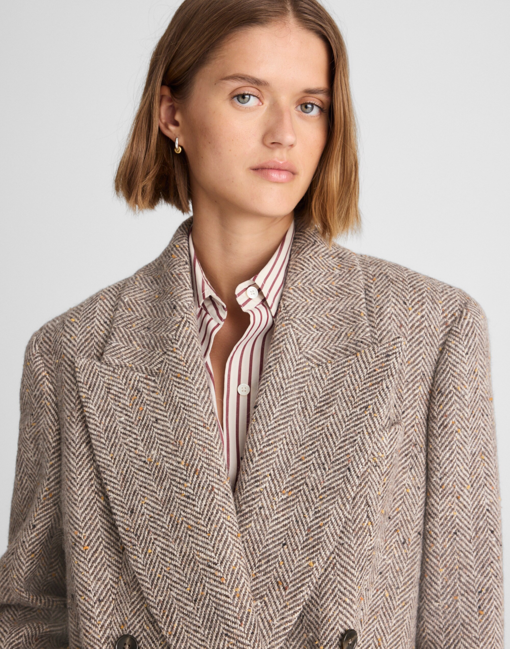 Alexa Chung for Madewell Herringbone Coat Alternate Image 5