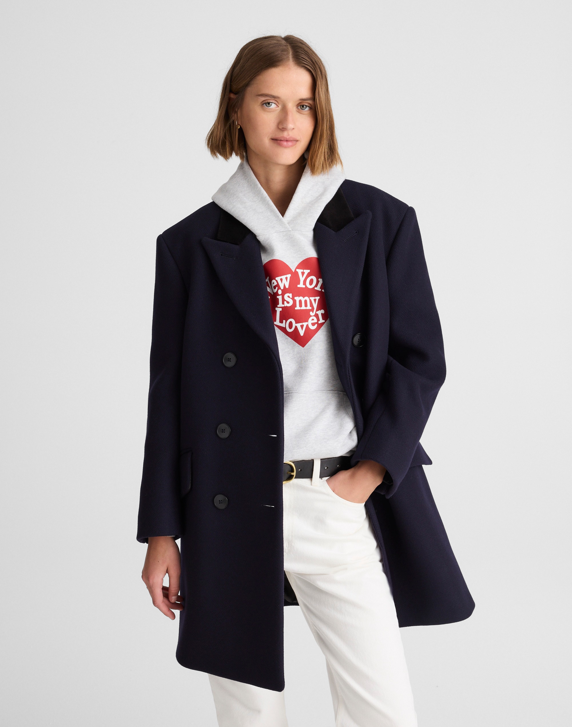 alexa chung for madewell leni peacoat
