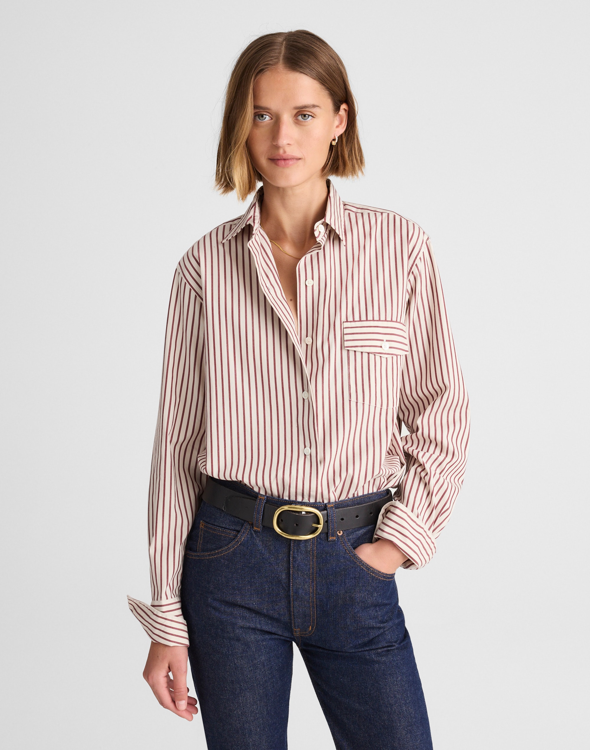 Alexa Chung for Madewell Lou Poplin Shirt