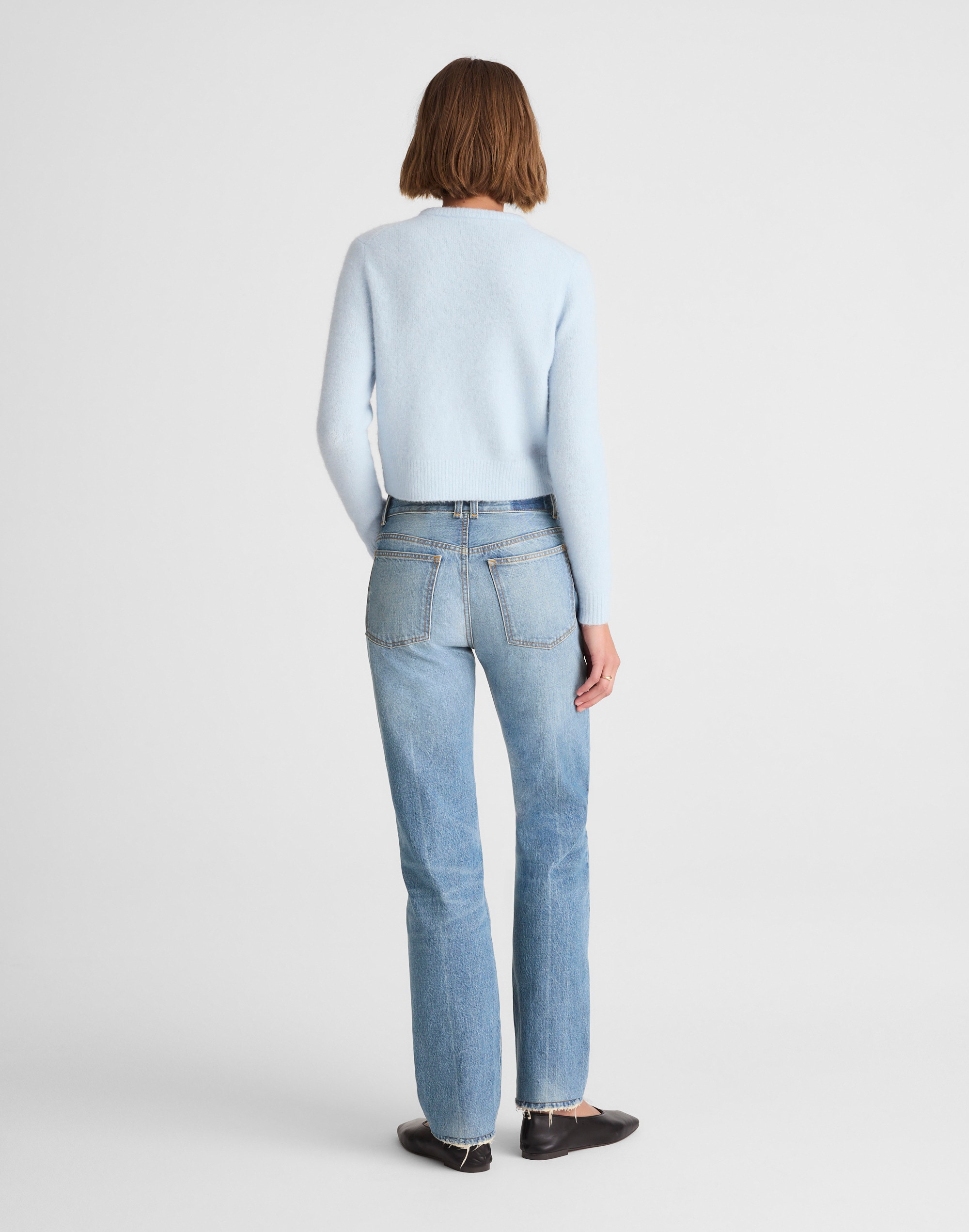 Alexa Chung for Madewell Franny Straight Jean in Oakwick Wash