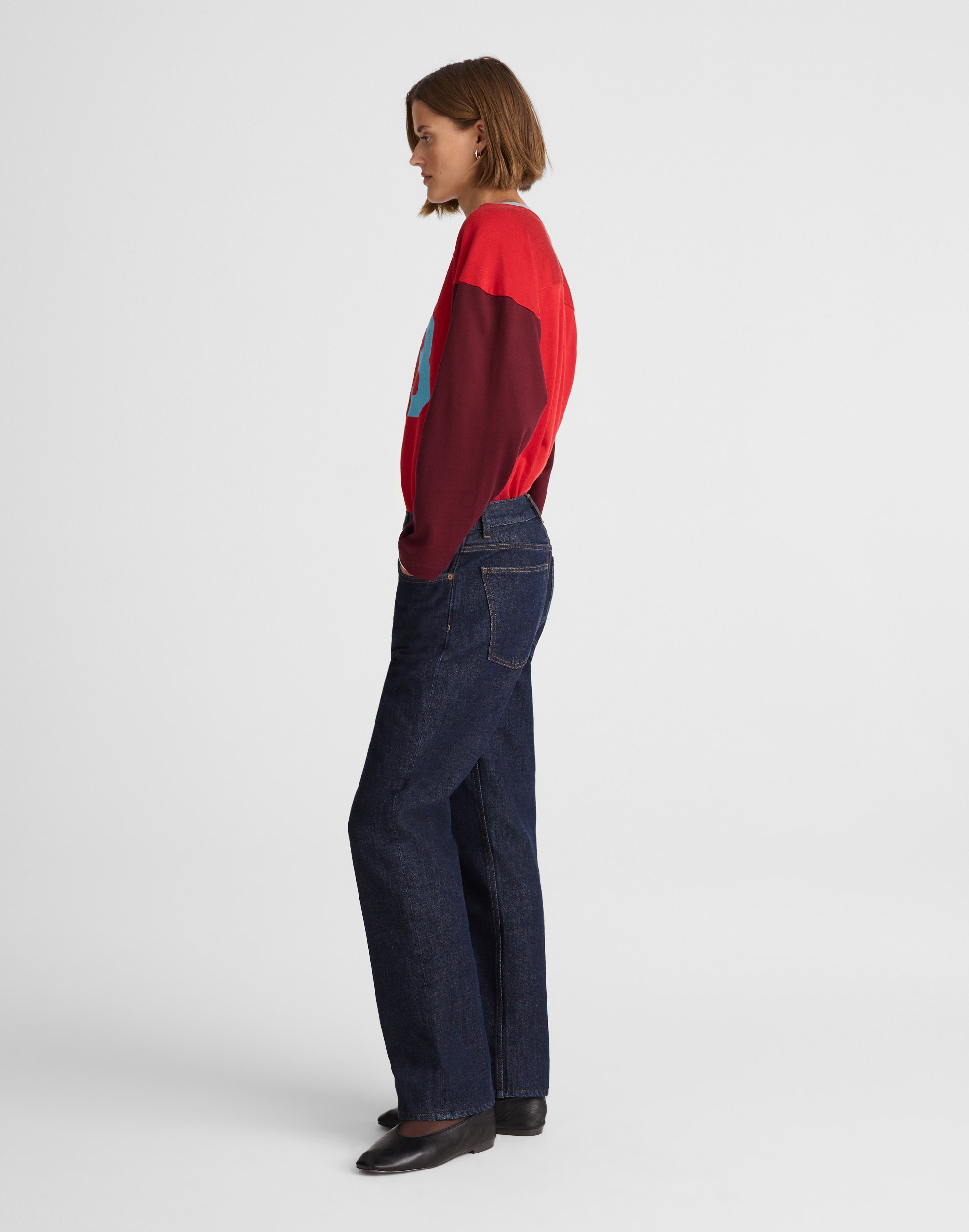 Alexa Chung for Madewell Slim Boyfriend Jean Rinse Wash