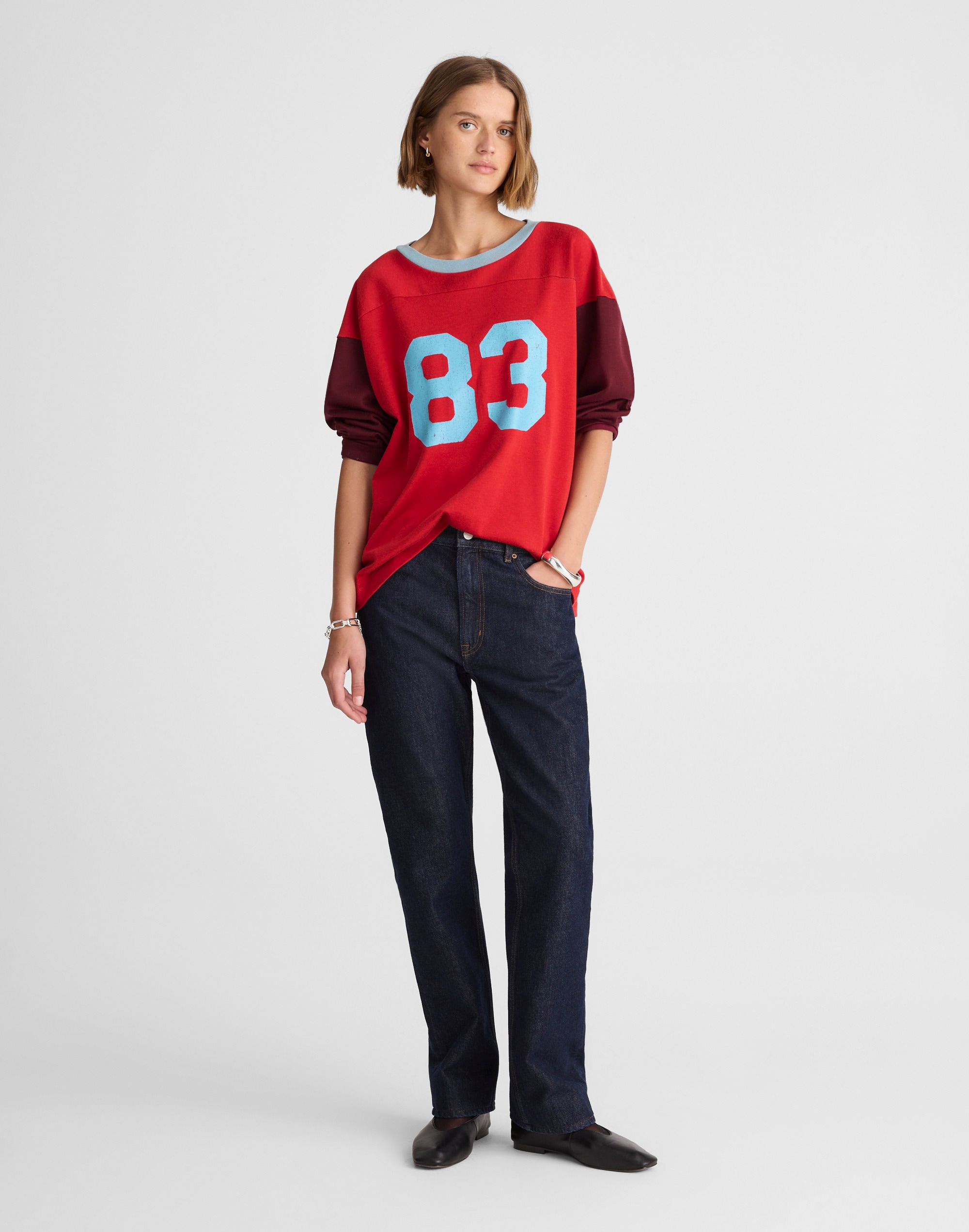 Alexa Chung for Madewell Slim Boyfriend Jean in Rinse Wash