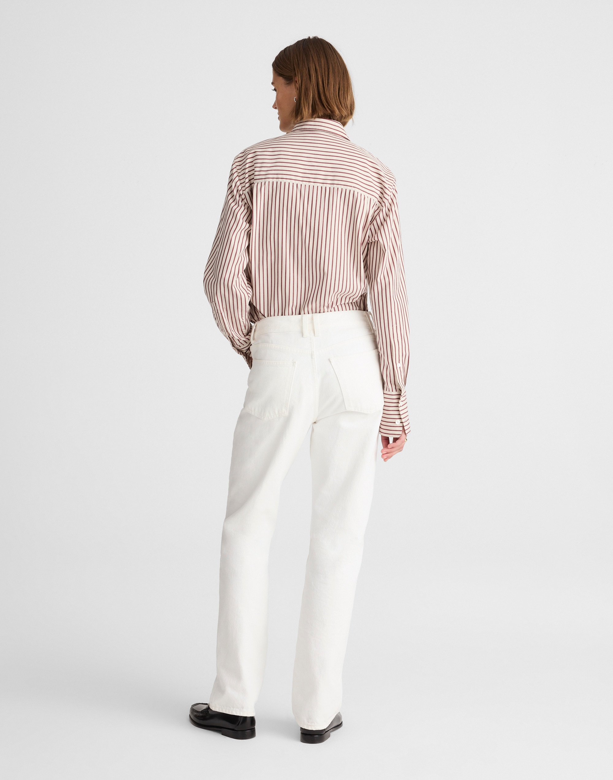 Alexa Chung for Madewell Slim Boyfriend Jean in Tile White