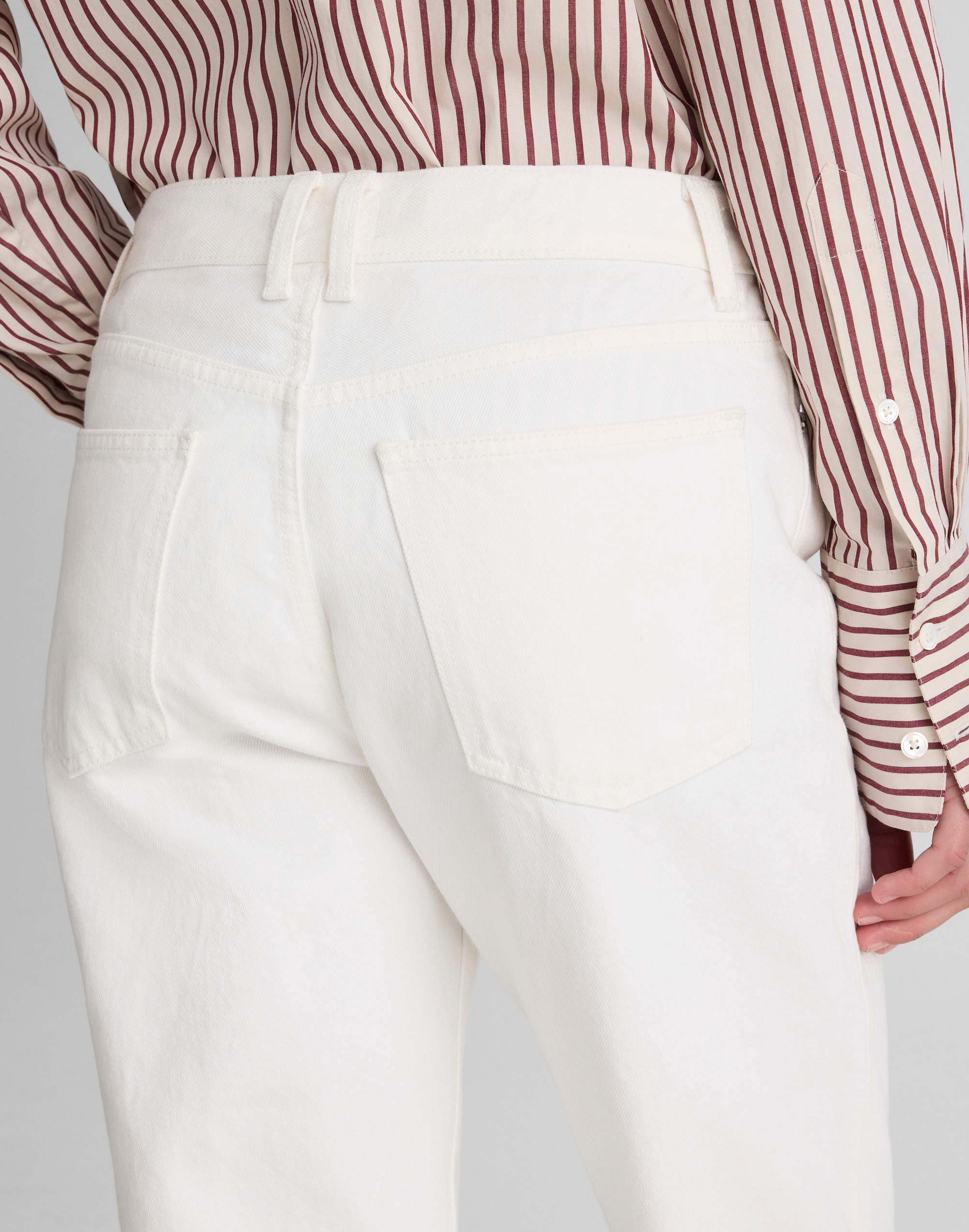 Alexa Chung for Madewell Slim Boyfriend Jean in Tile White