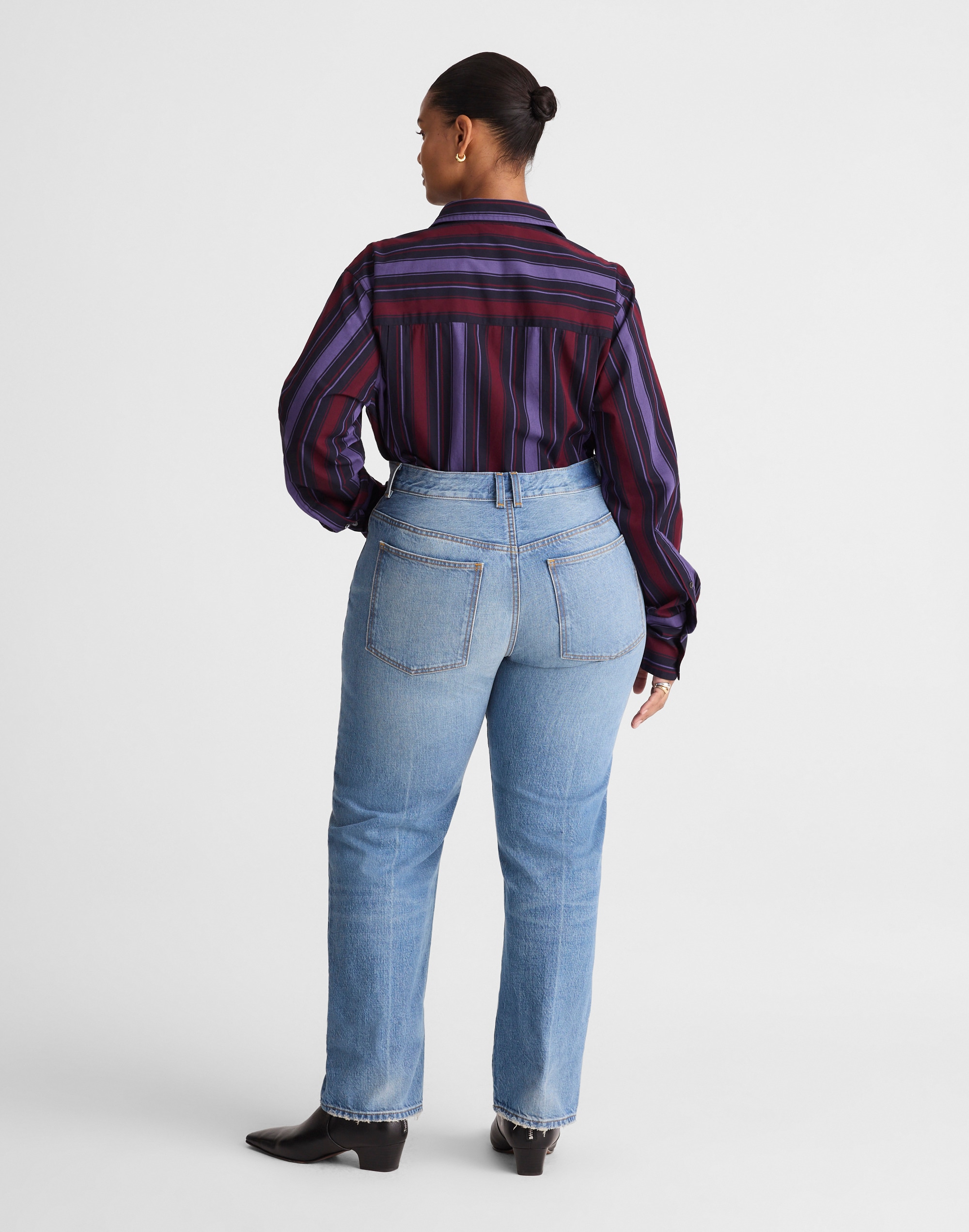 Alexa Chung for Madewell Plus Franny Straight Jean Oakwick Wash