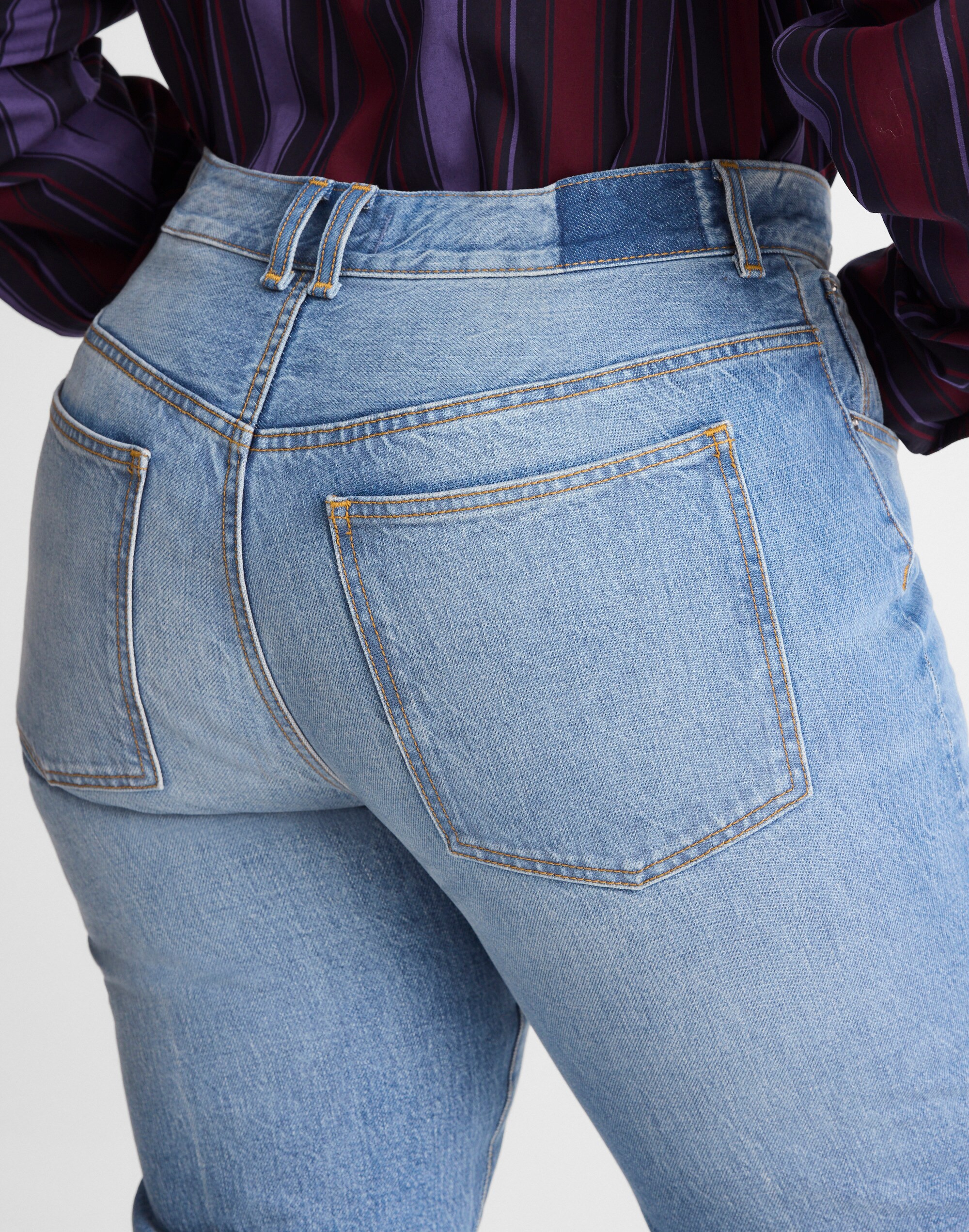 Alexa Chung for Madewell Plus Franny Straight Jean Oakwick Wash