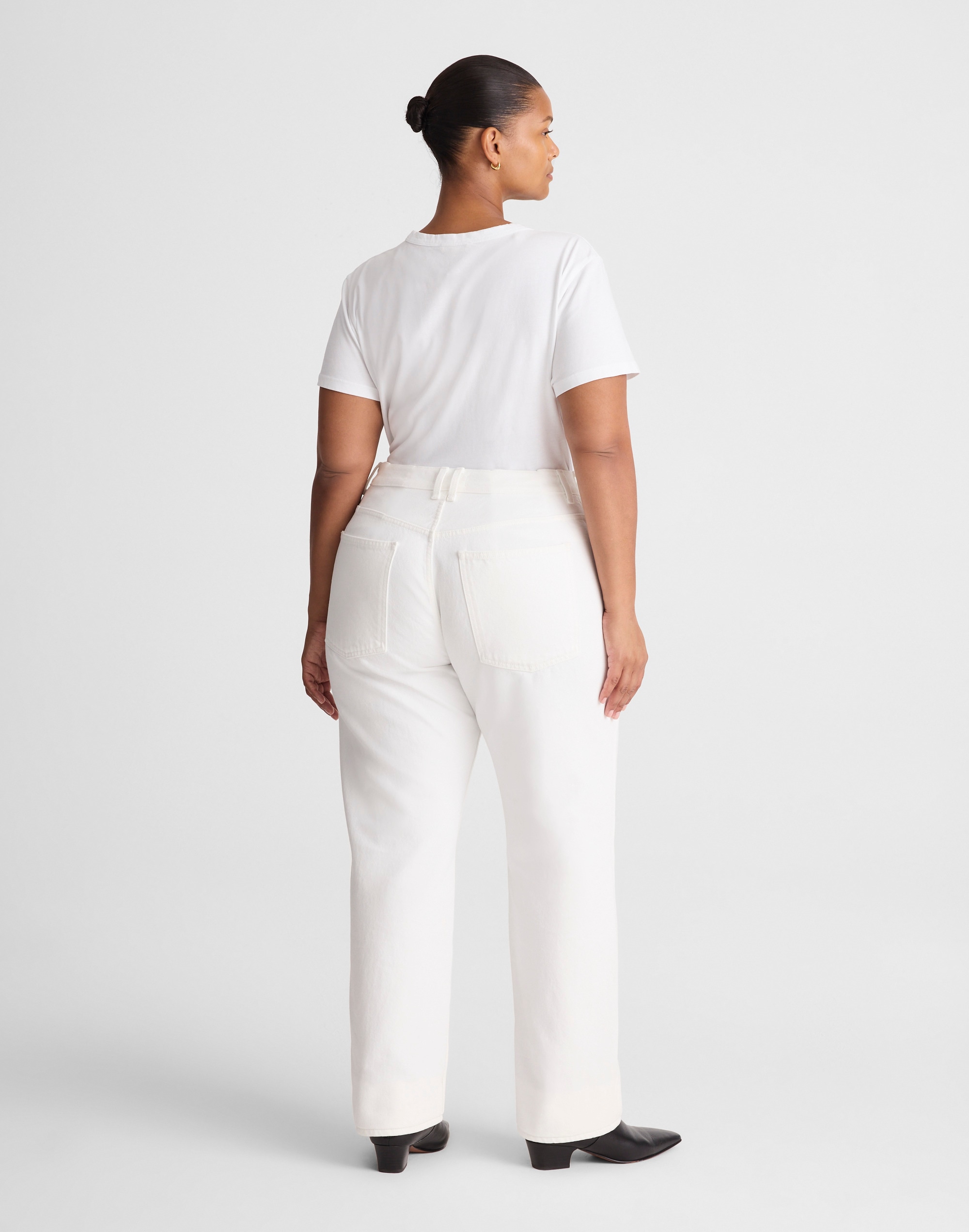 Alexa Chung for Madewell Plus Slim Boyfriend Jean Tile White