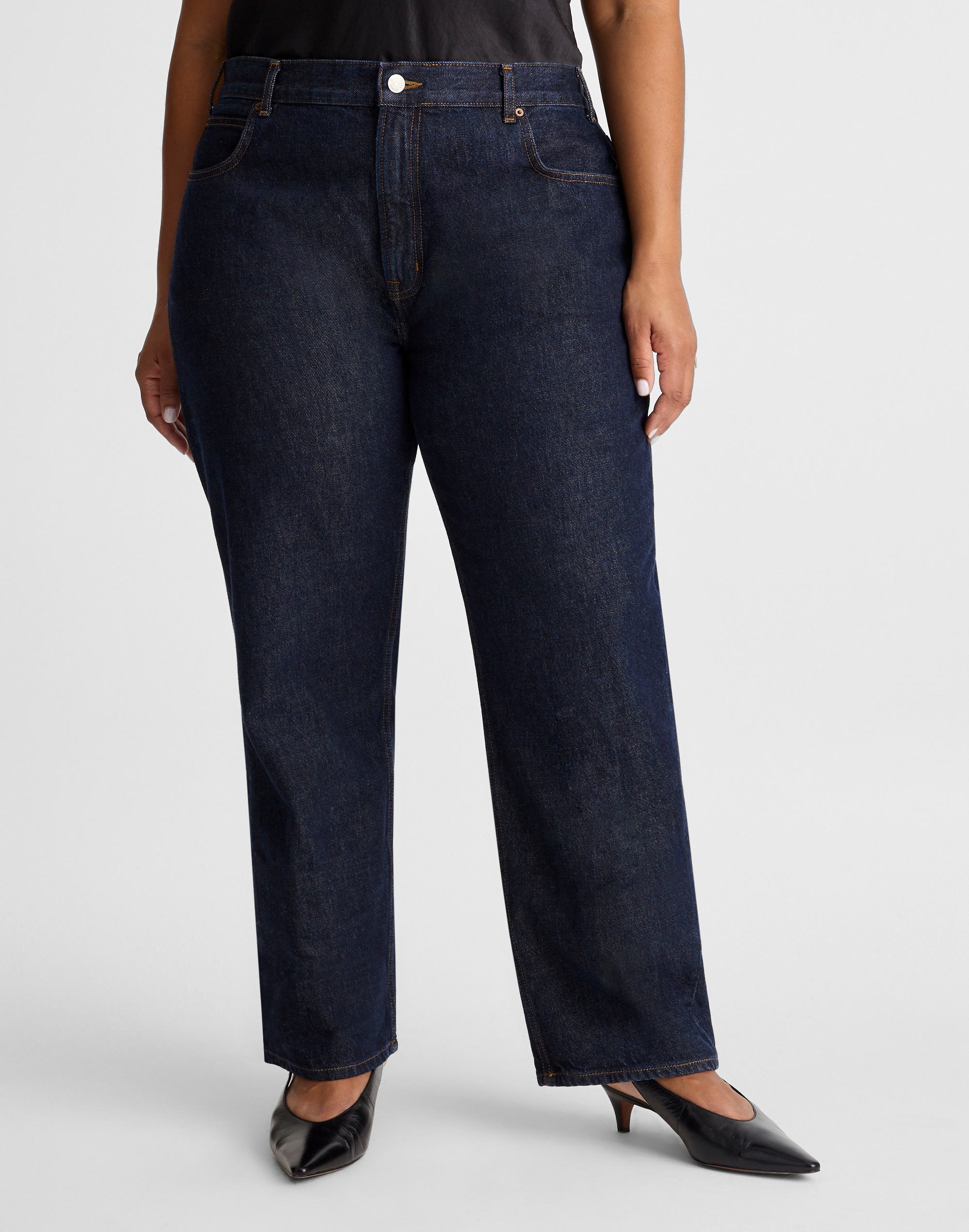 Alexa Chung for Madewell Plus Slim Boyfriend Jean Rinse Wash