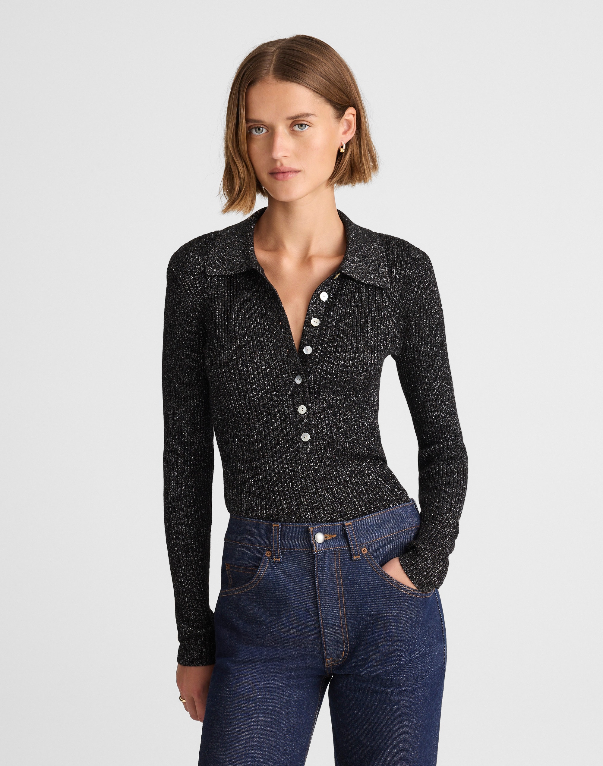 Alexa Chung for Madewell Polly Polo Top