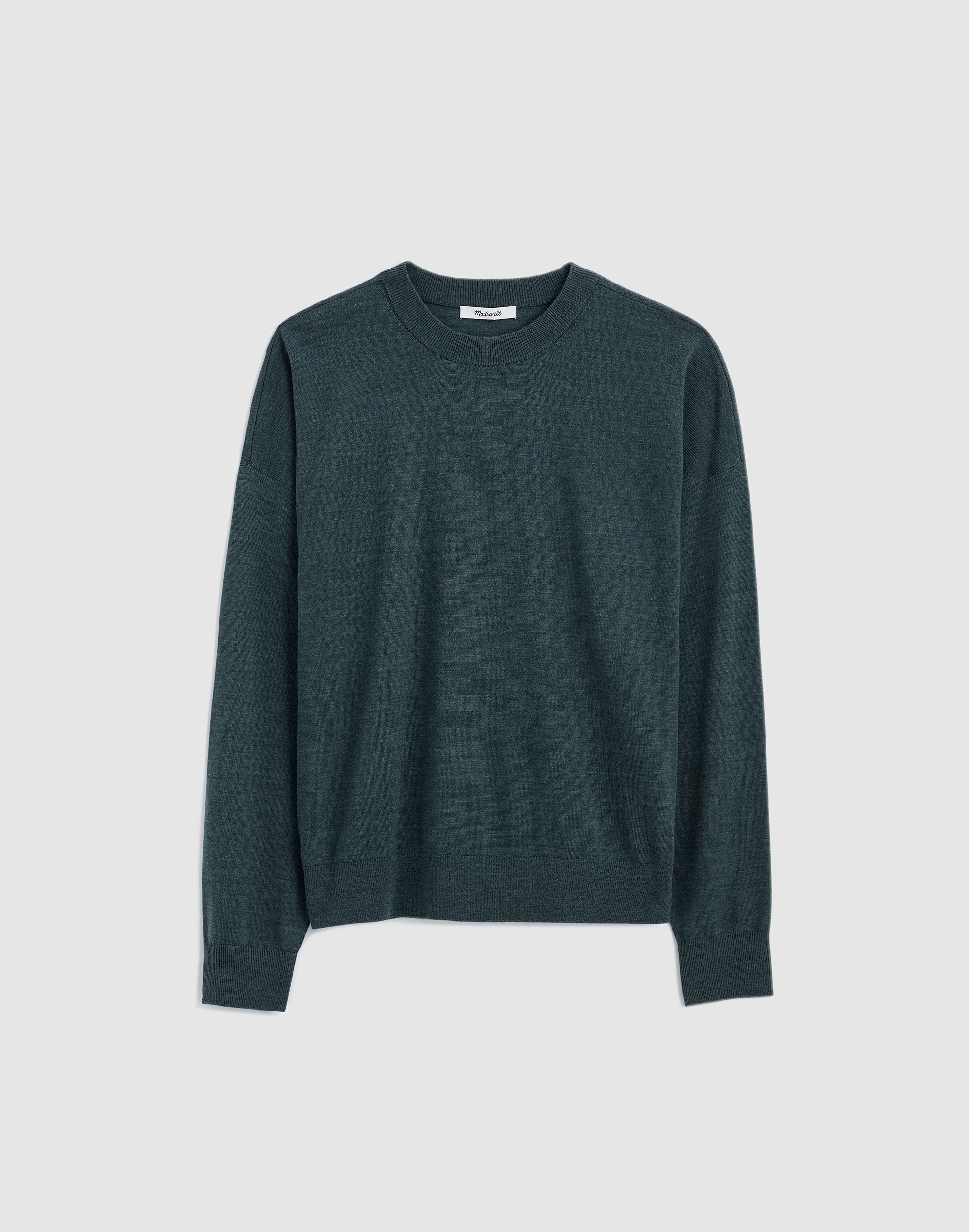 Drop-Shoulder Sweater in Merino Wool