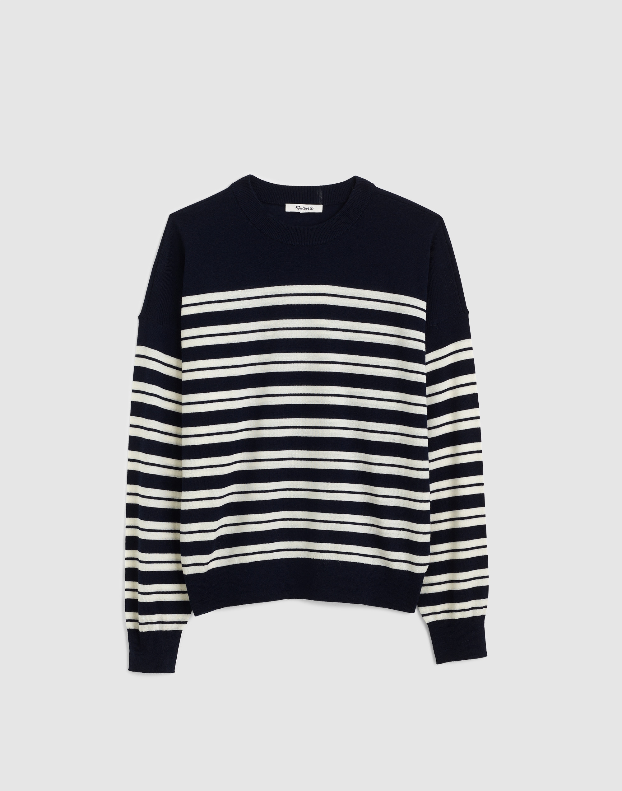 Drop-Shoulder Sweater in Merino Wool