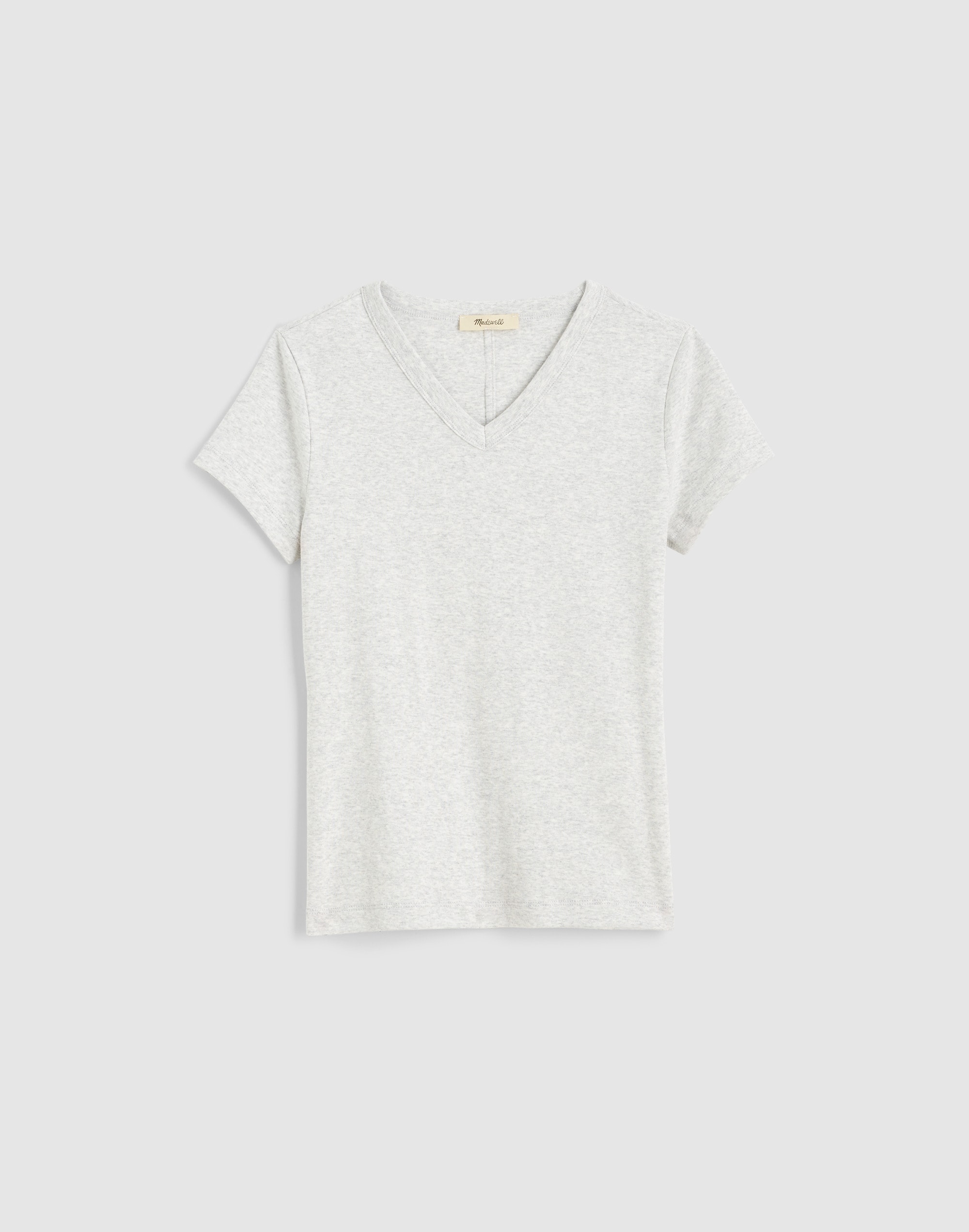 the '90s v-neck baby tee in compact cotton