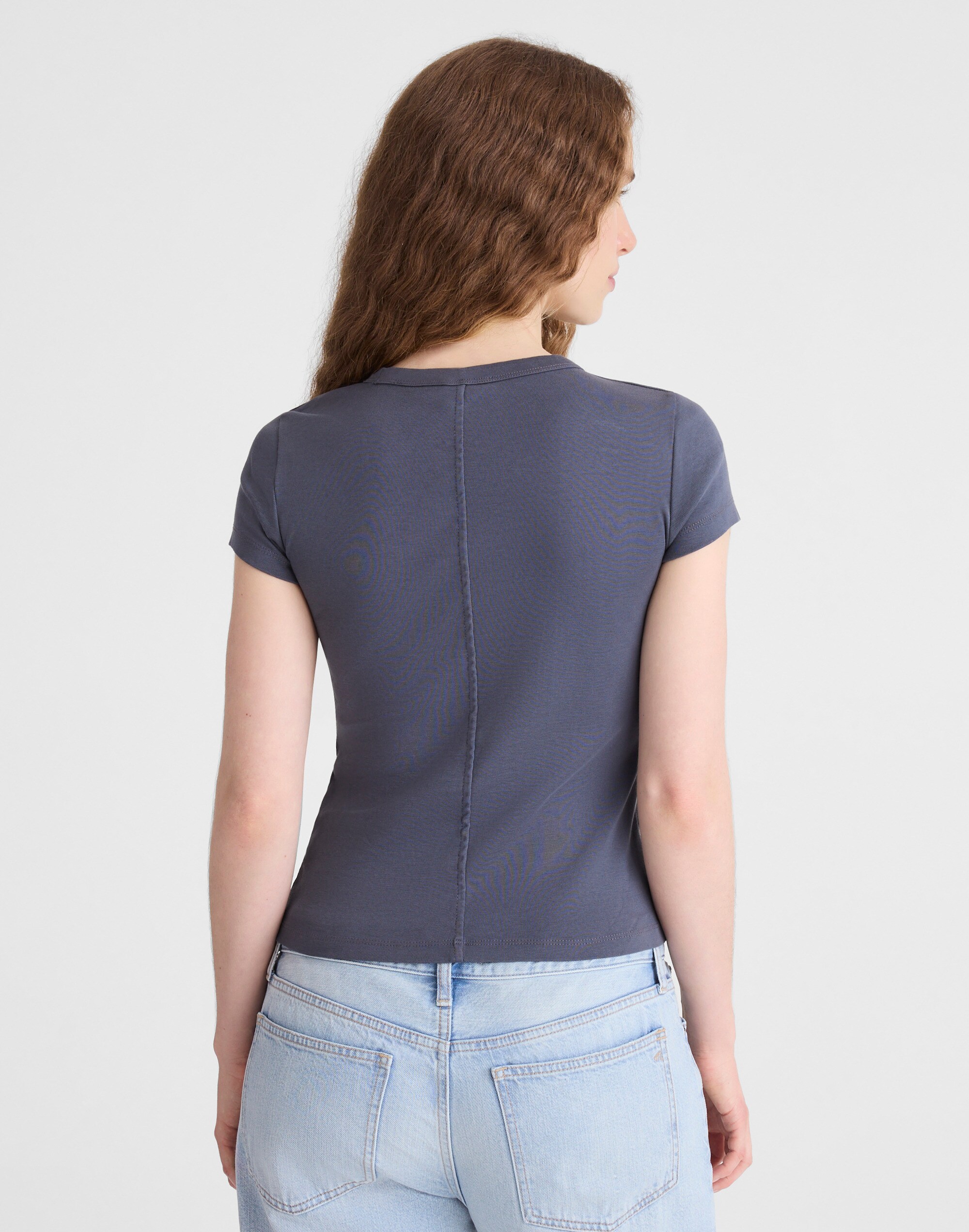 The '90s Crewneck Tee in Compact Cotton Alternate Image 4