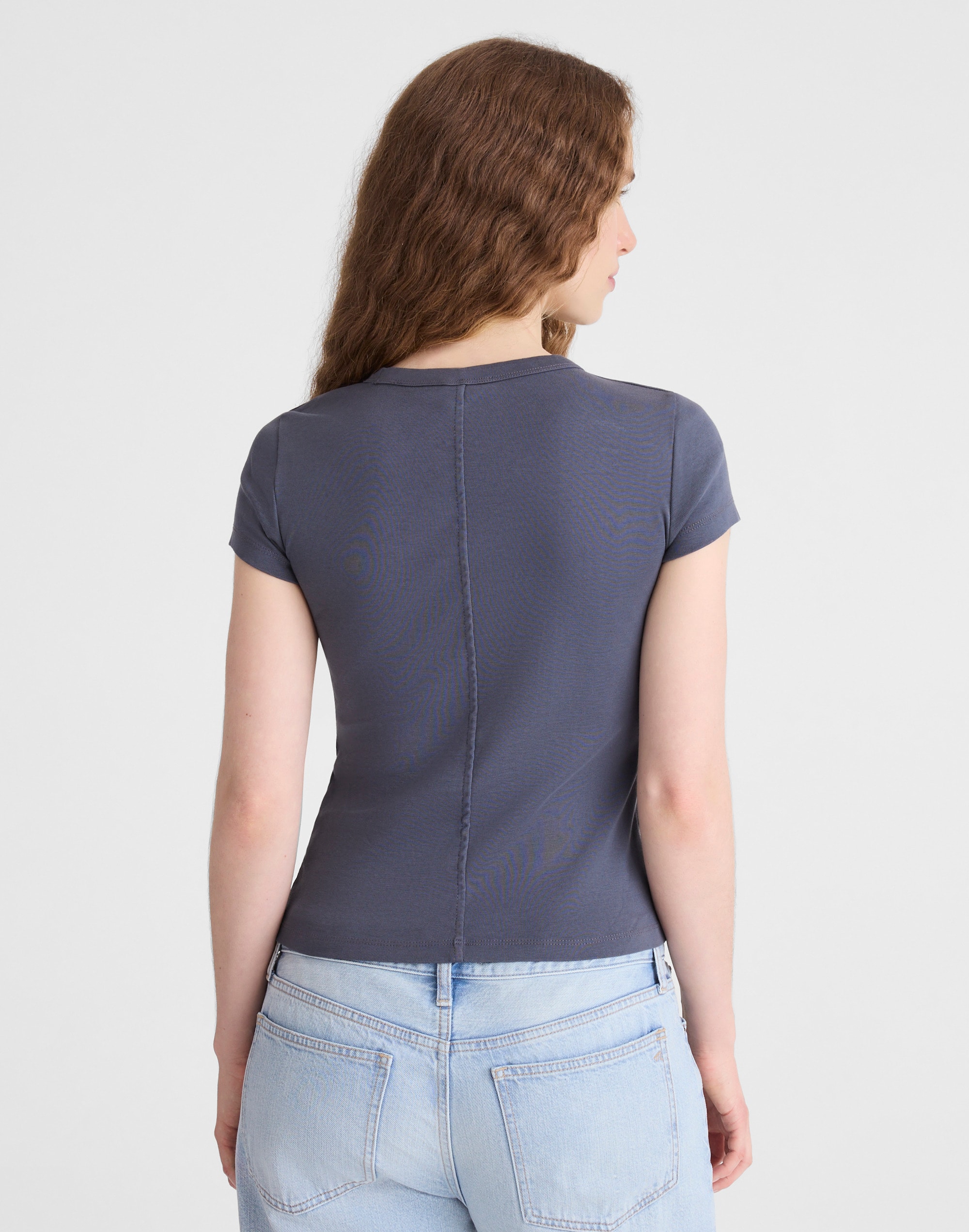 The '90s Crewneck Tee in Compact Cotton