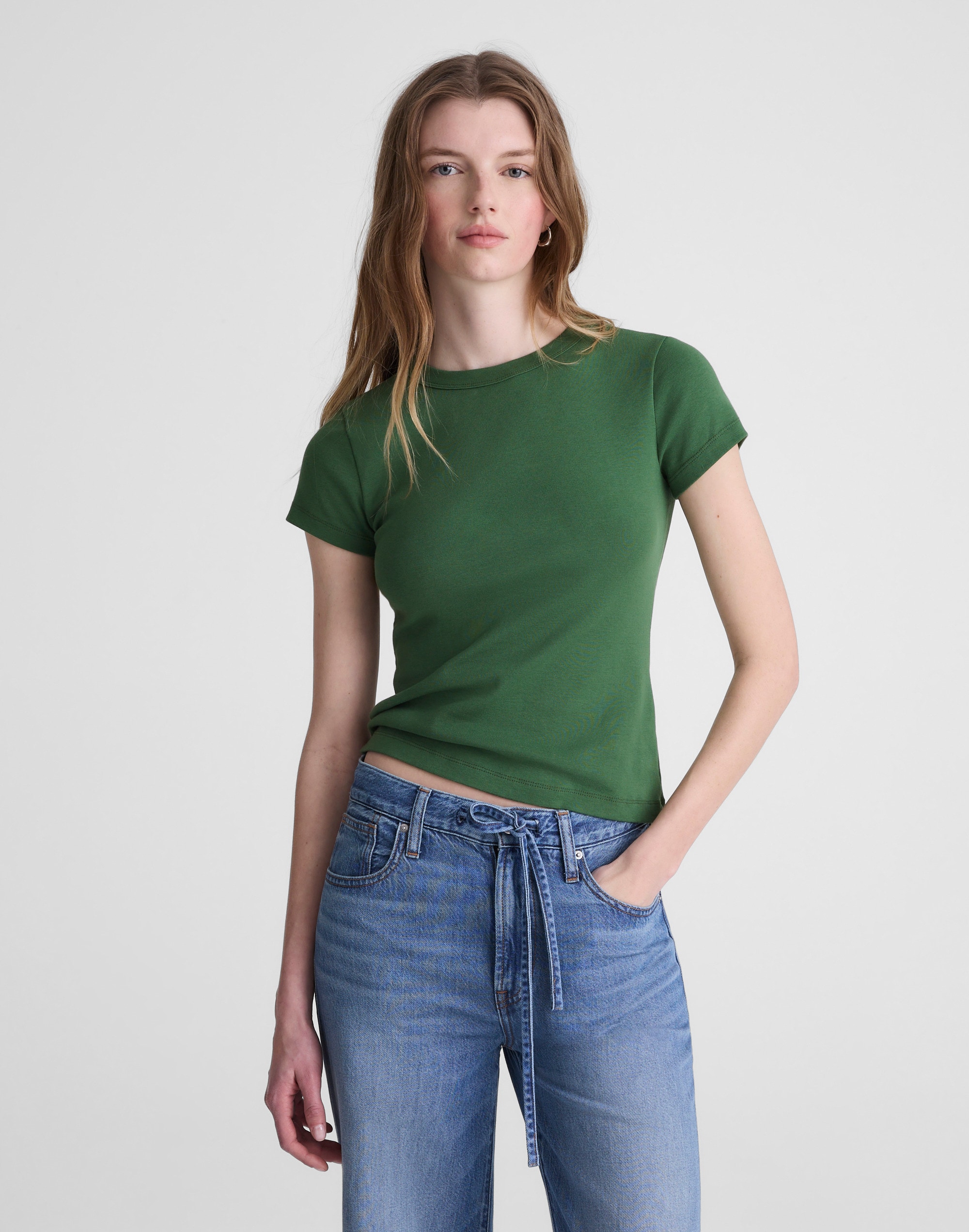 the '90s crewneck tee in compact cotton