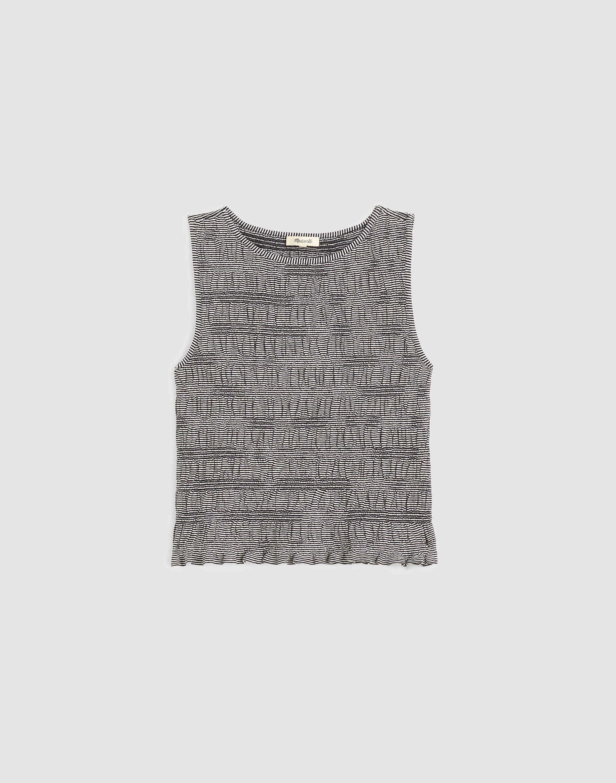Smocked Boatneck Tank