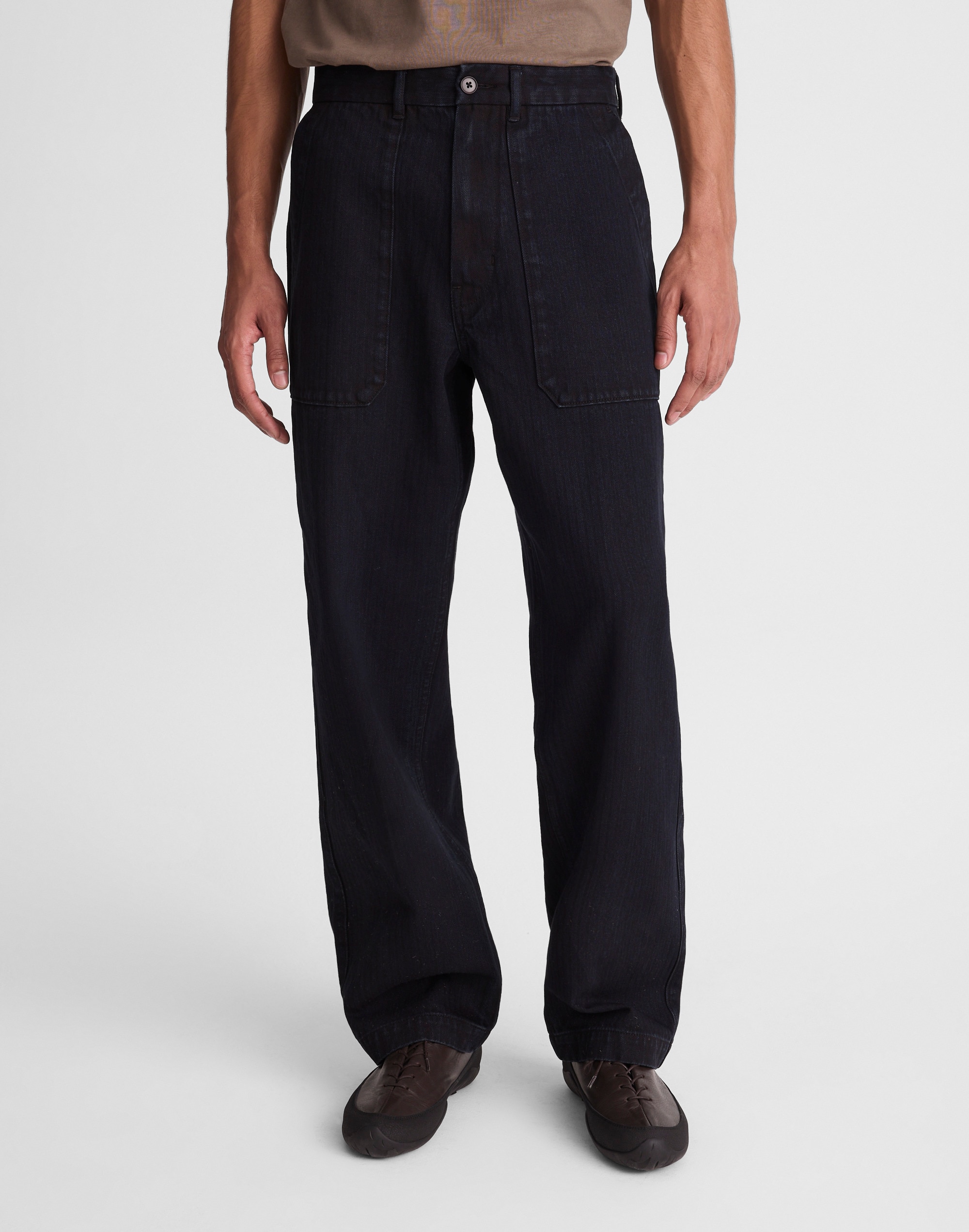 Fatigue Pants in Indigo Herringbone
