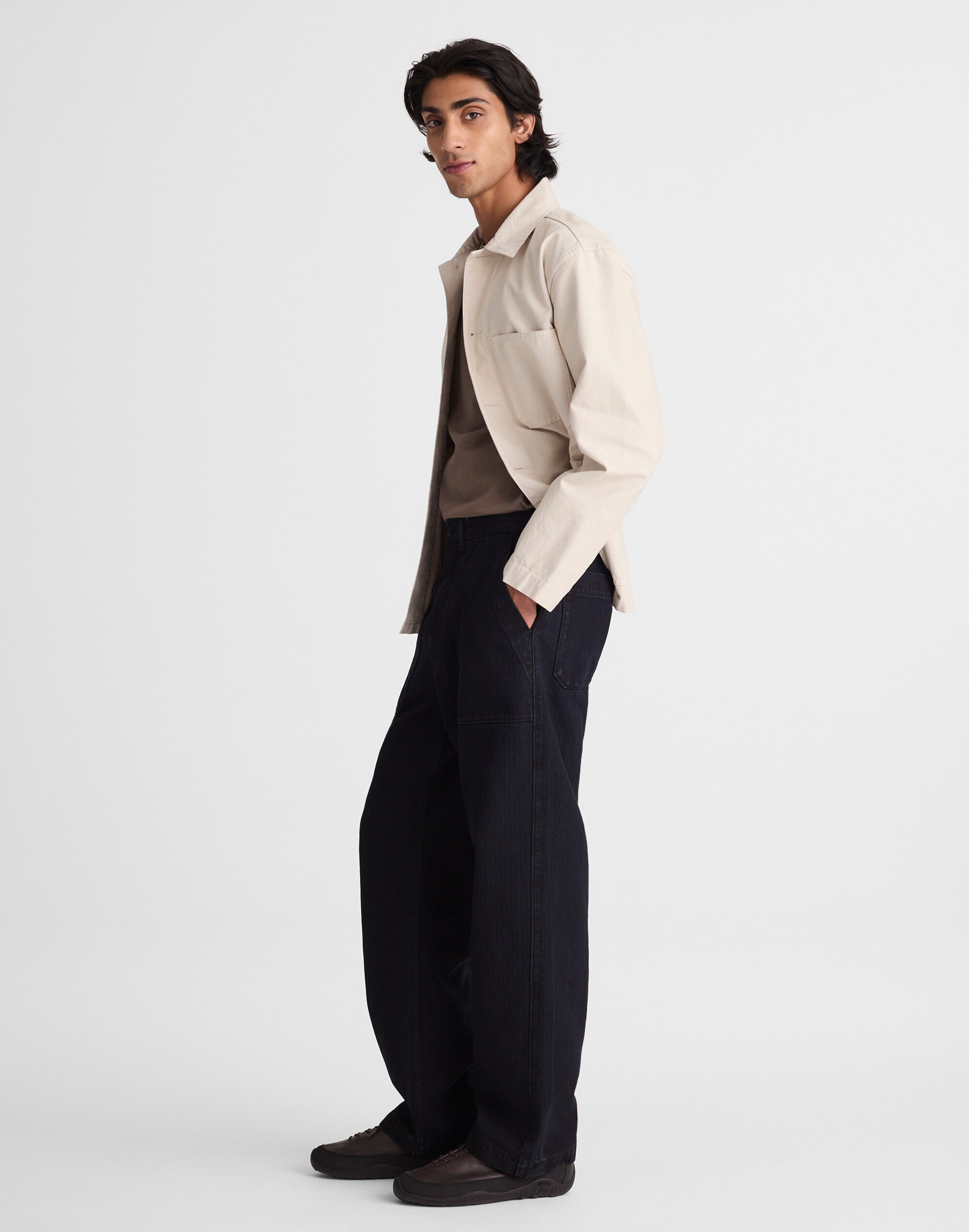 Fatigue Pants in Indigo Herringbone