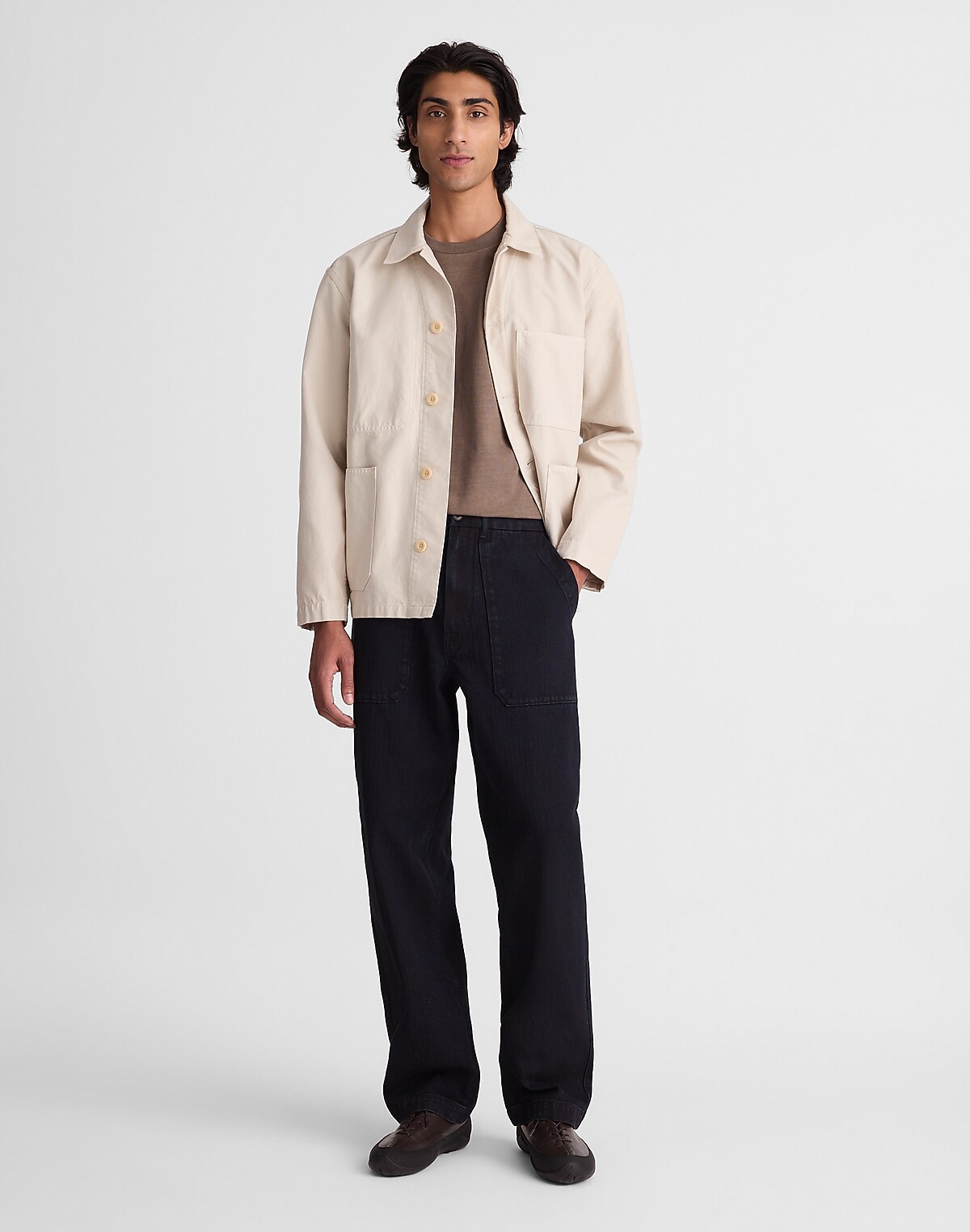 Fatigue Pants in Indigo Herringbone