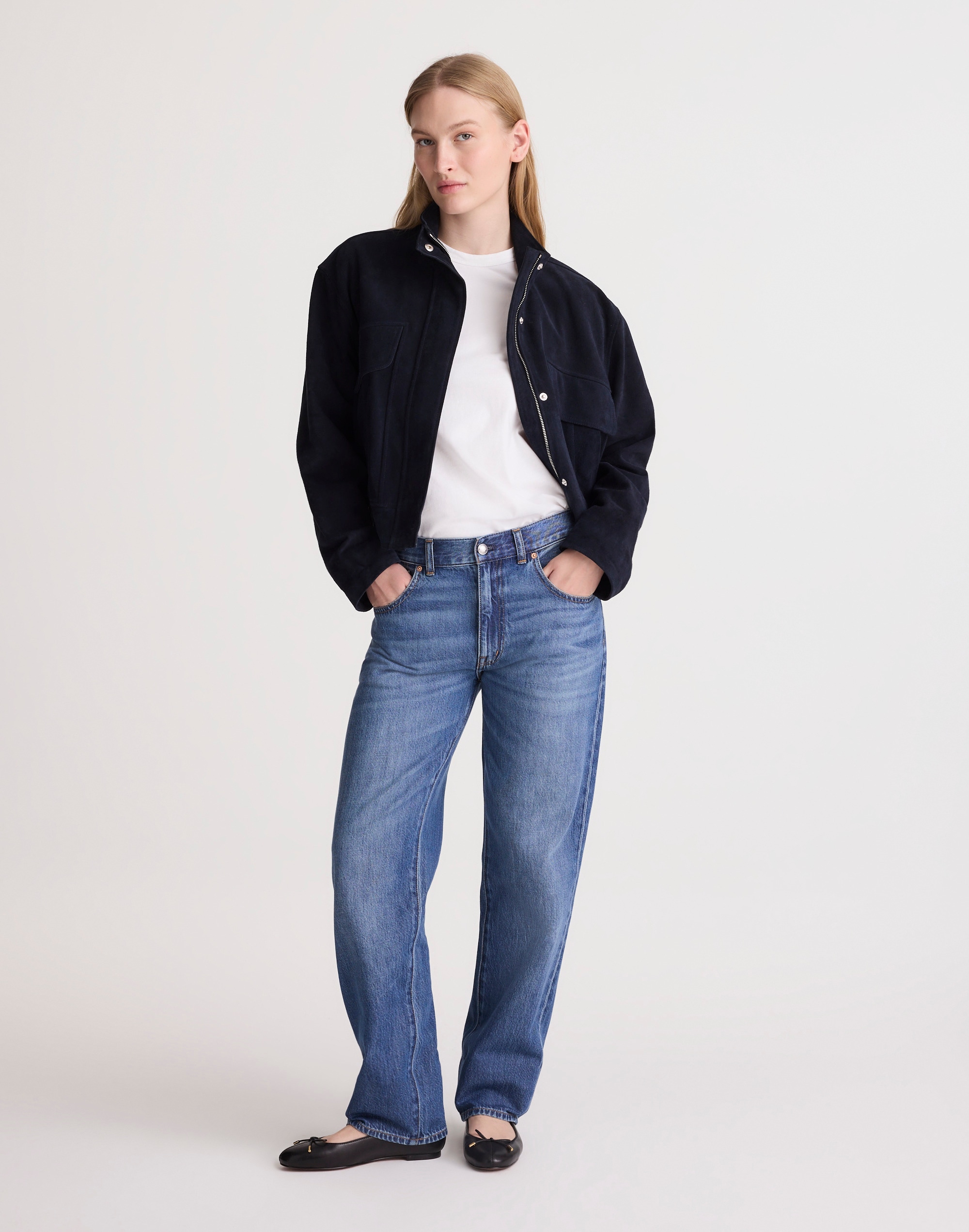 The Dean Easy Straight Jean in Airy Denim