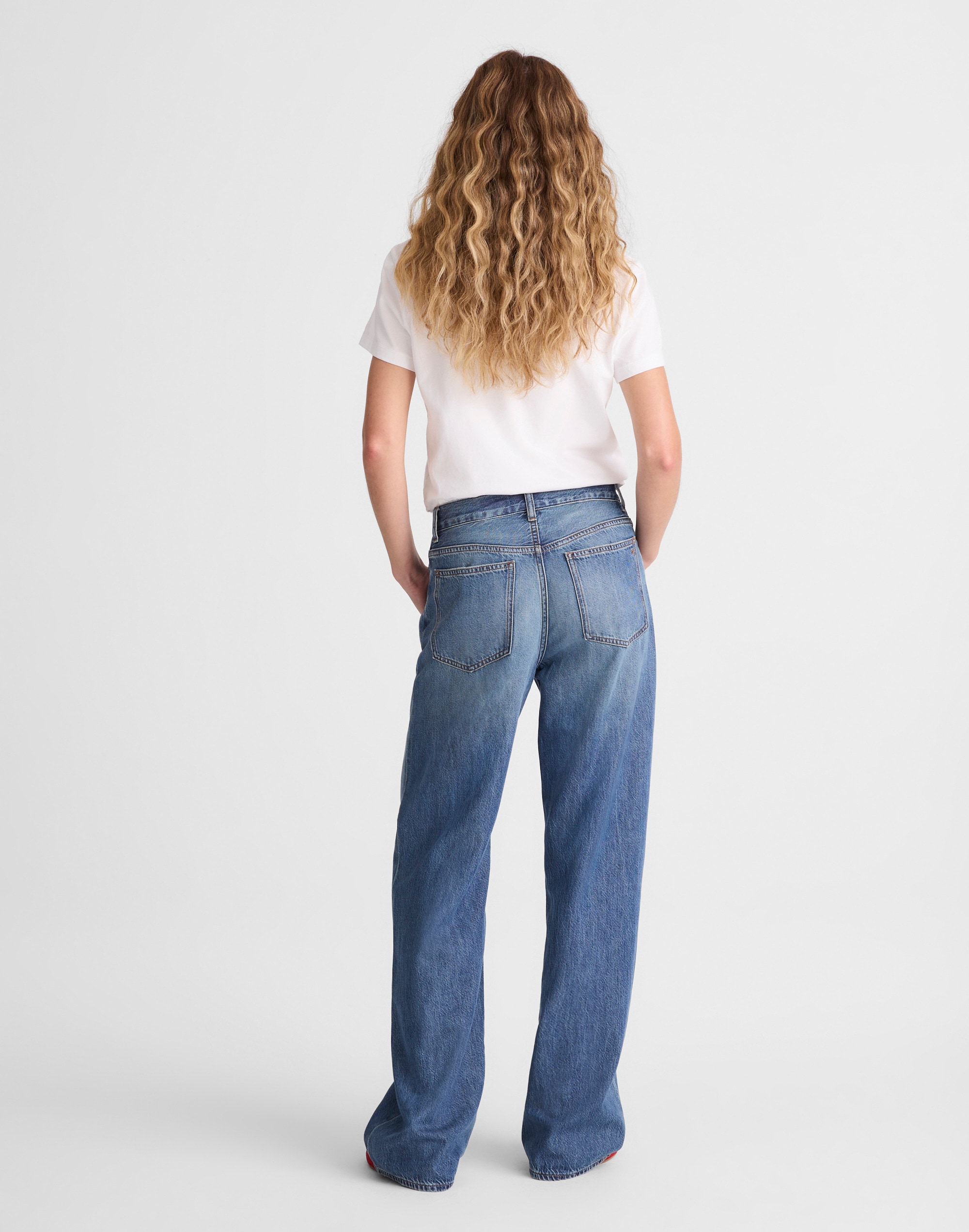 Tall Low-Slung Baggy Jeans in Airy Denim