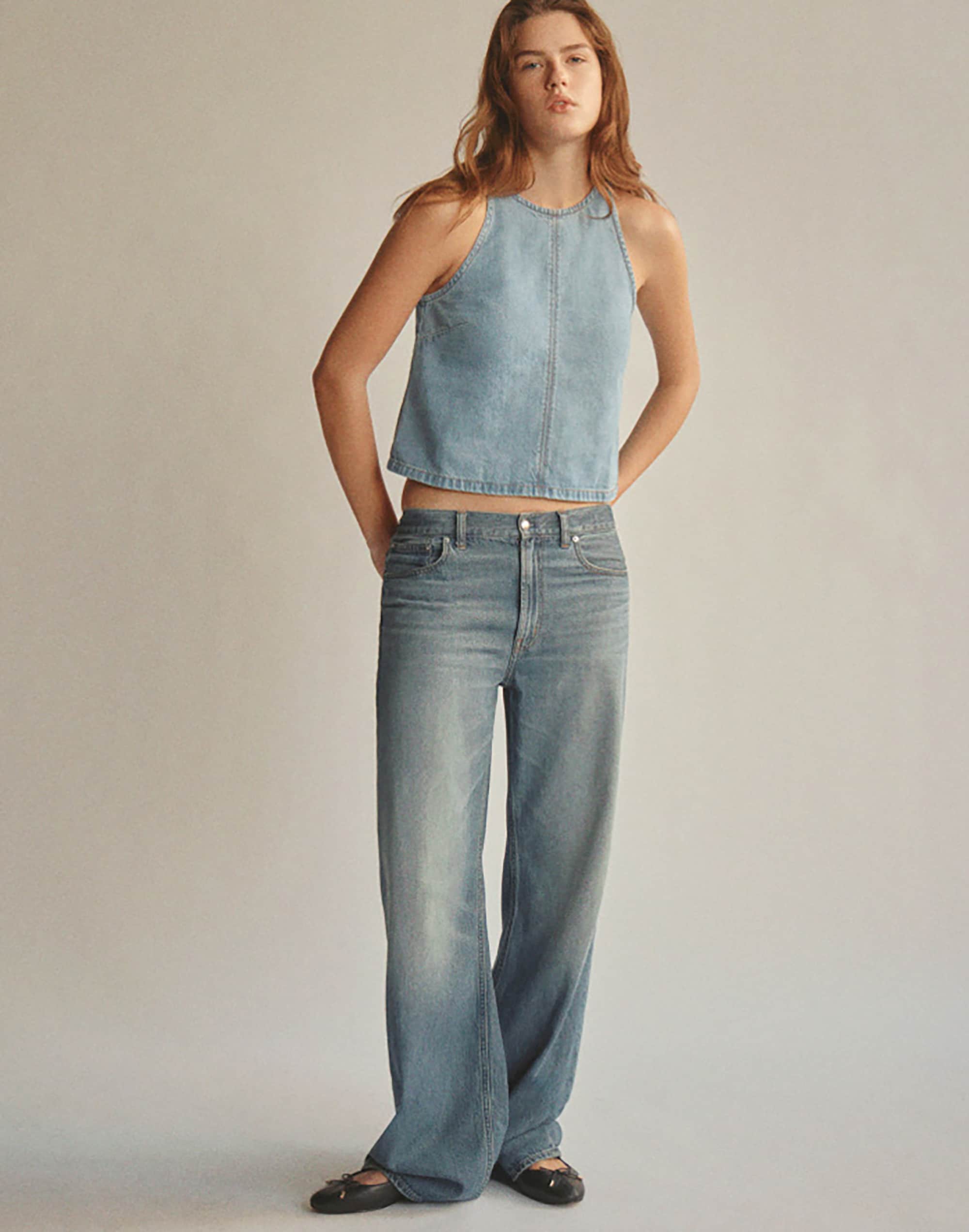 The Low-Slung Baggy Jean in Airy Denim