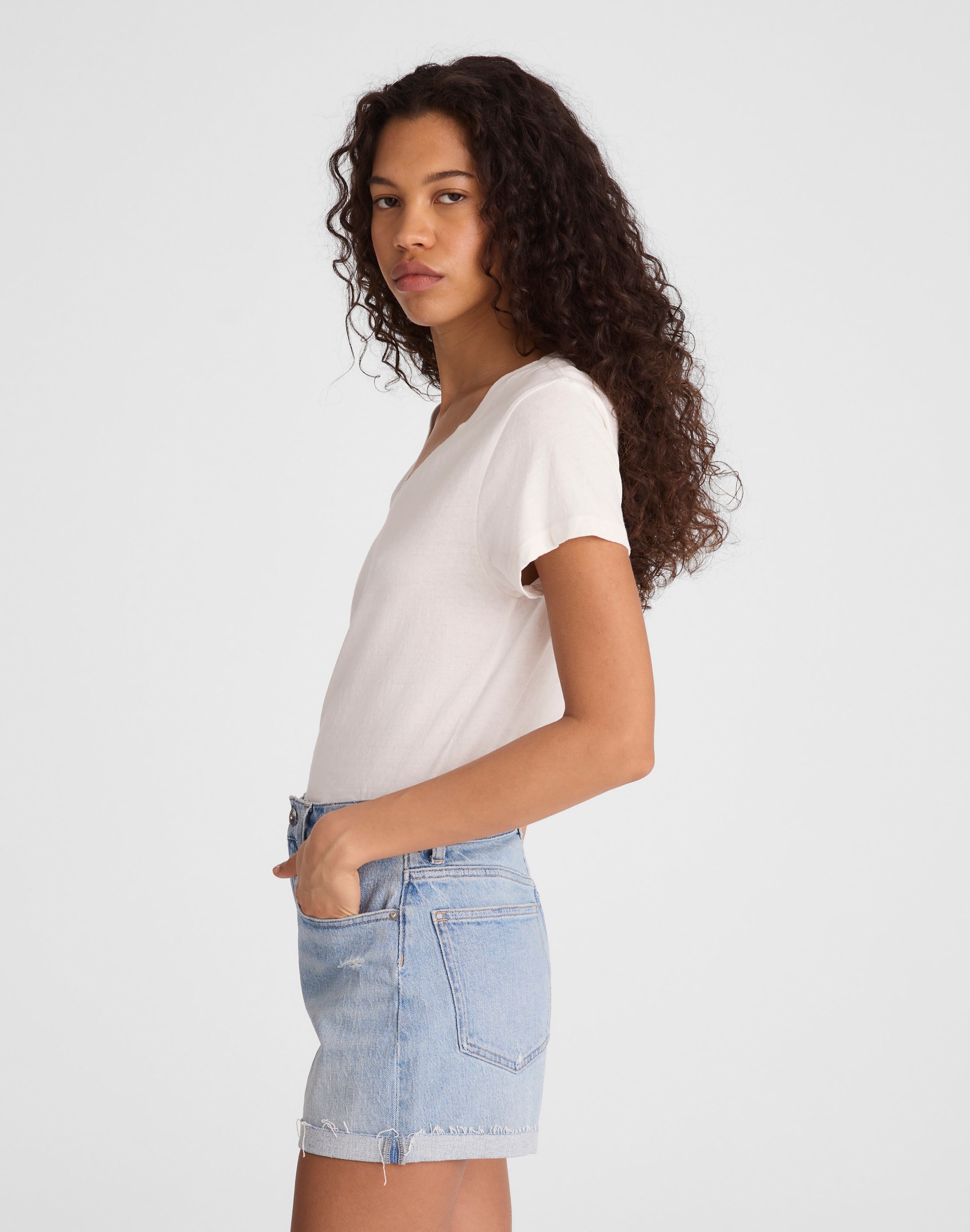 The Perfect Vintage Mid-Length Jean Short