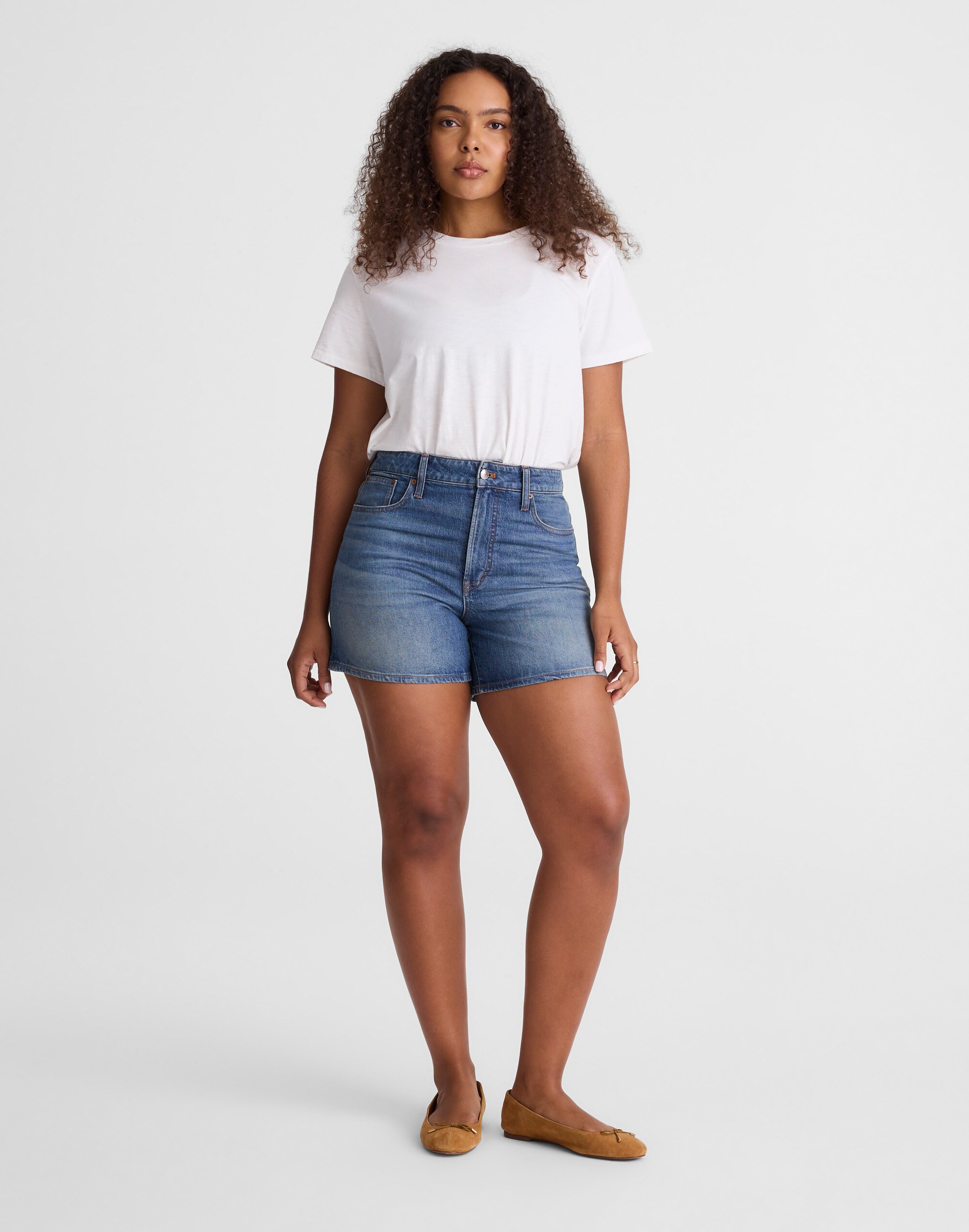 The Curvy Perfect Vintage Mid-Length Jean Short
