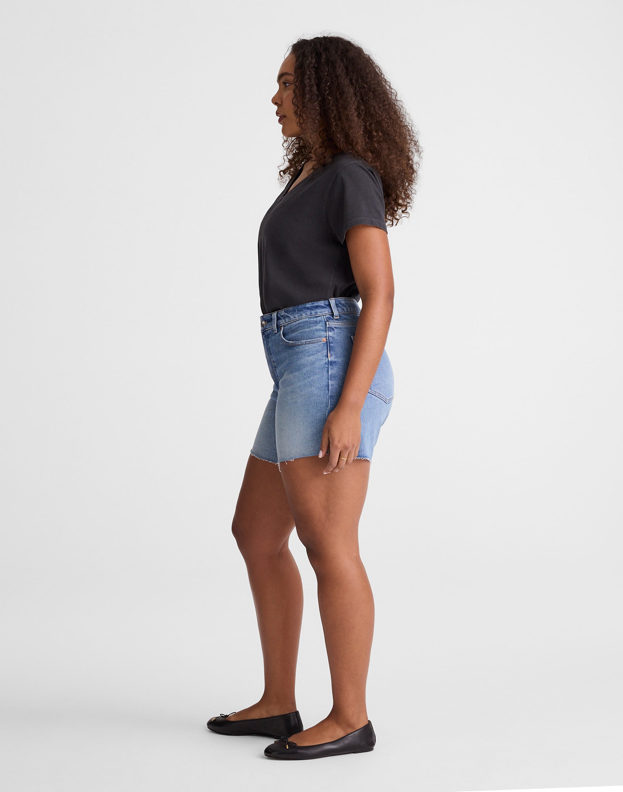 The Curvy Perfect Vintage Mid-Length Jean Short