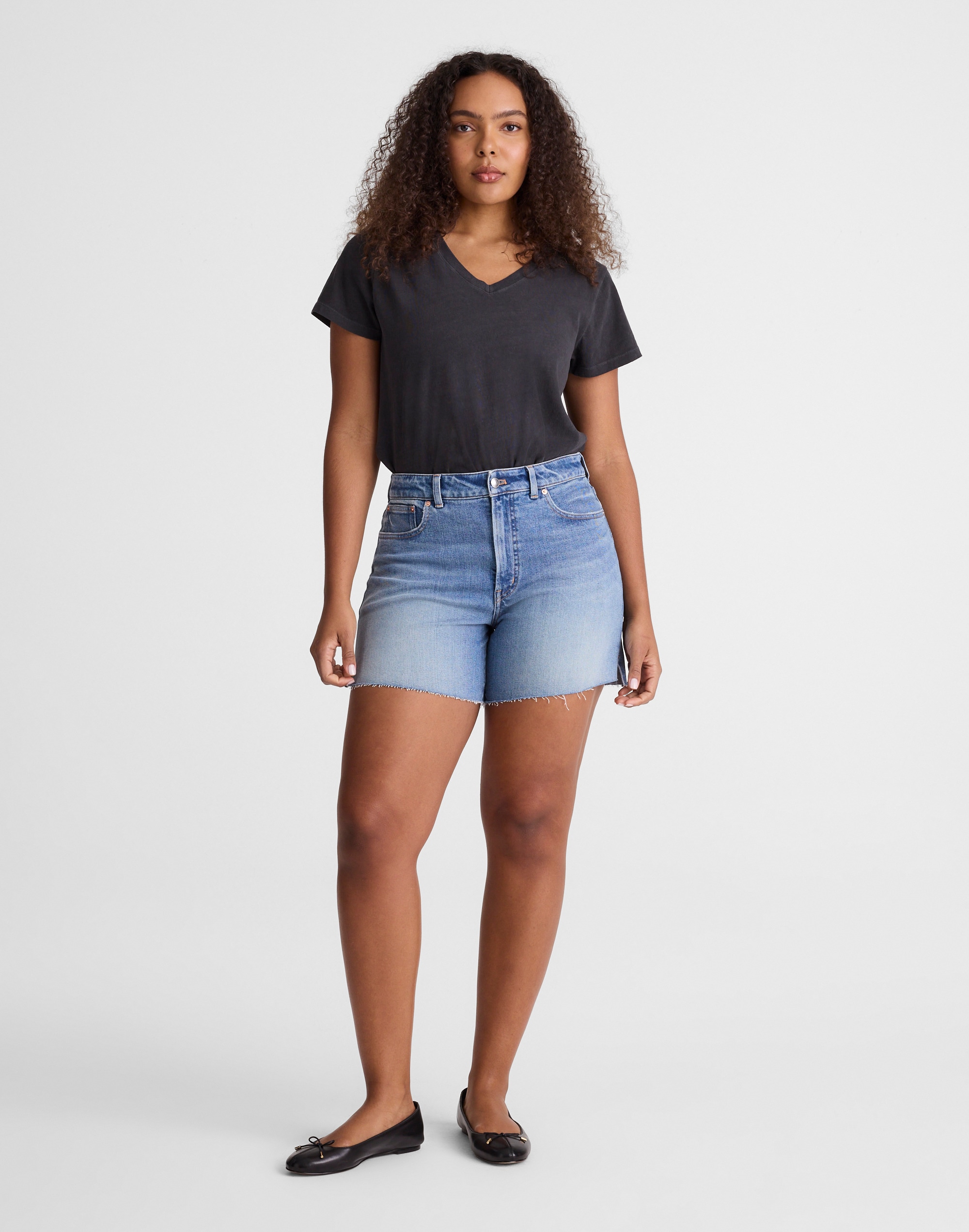 The Curvy Perfect Vintage Mid-Length Jean Short