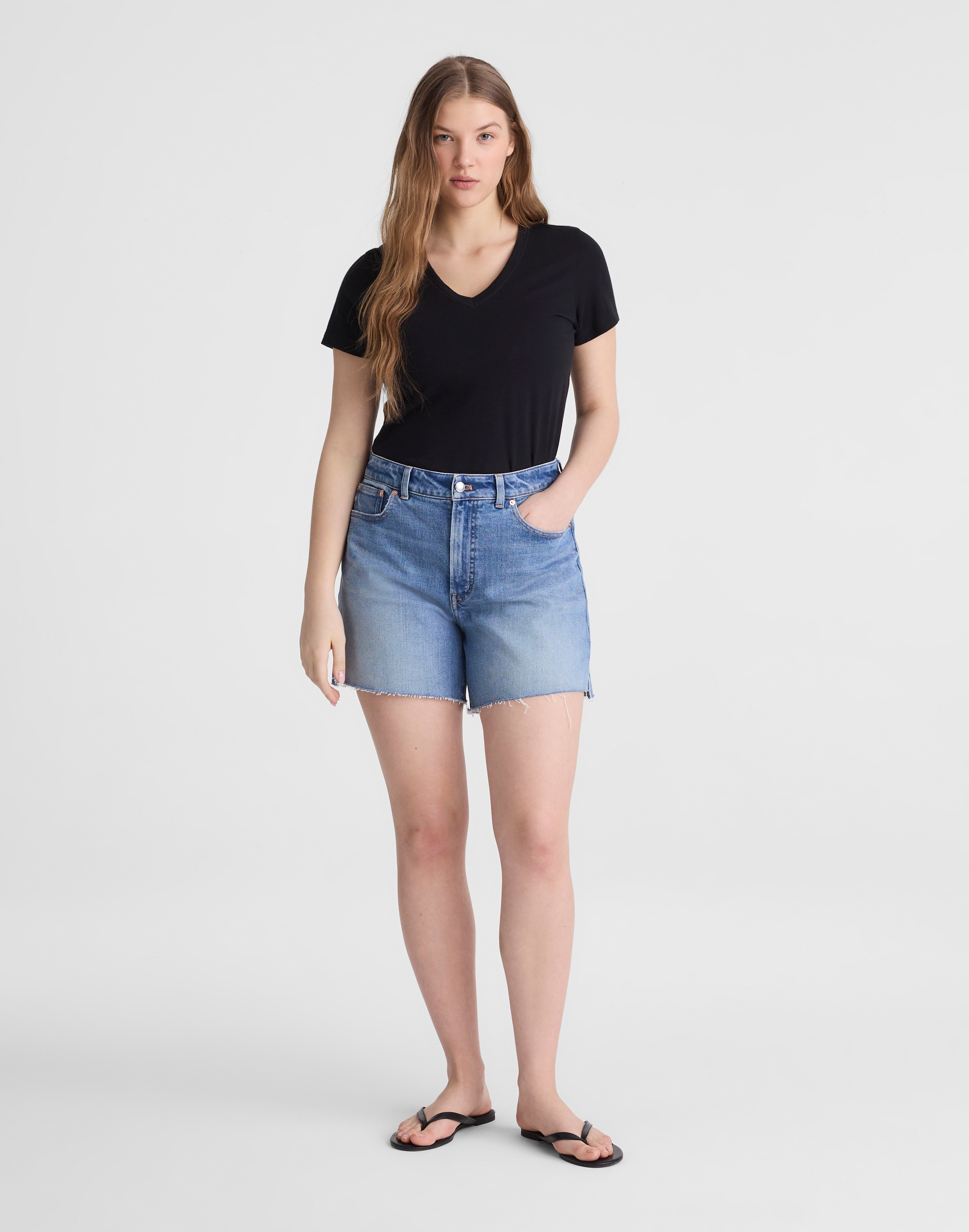 the curvy perfect vintage mid-length short