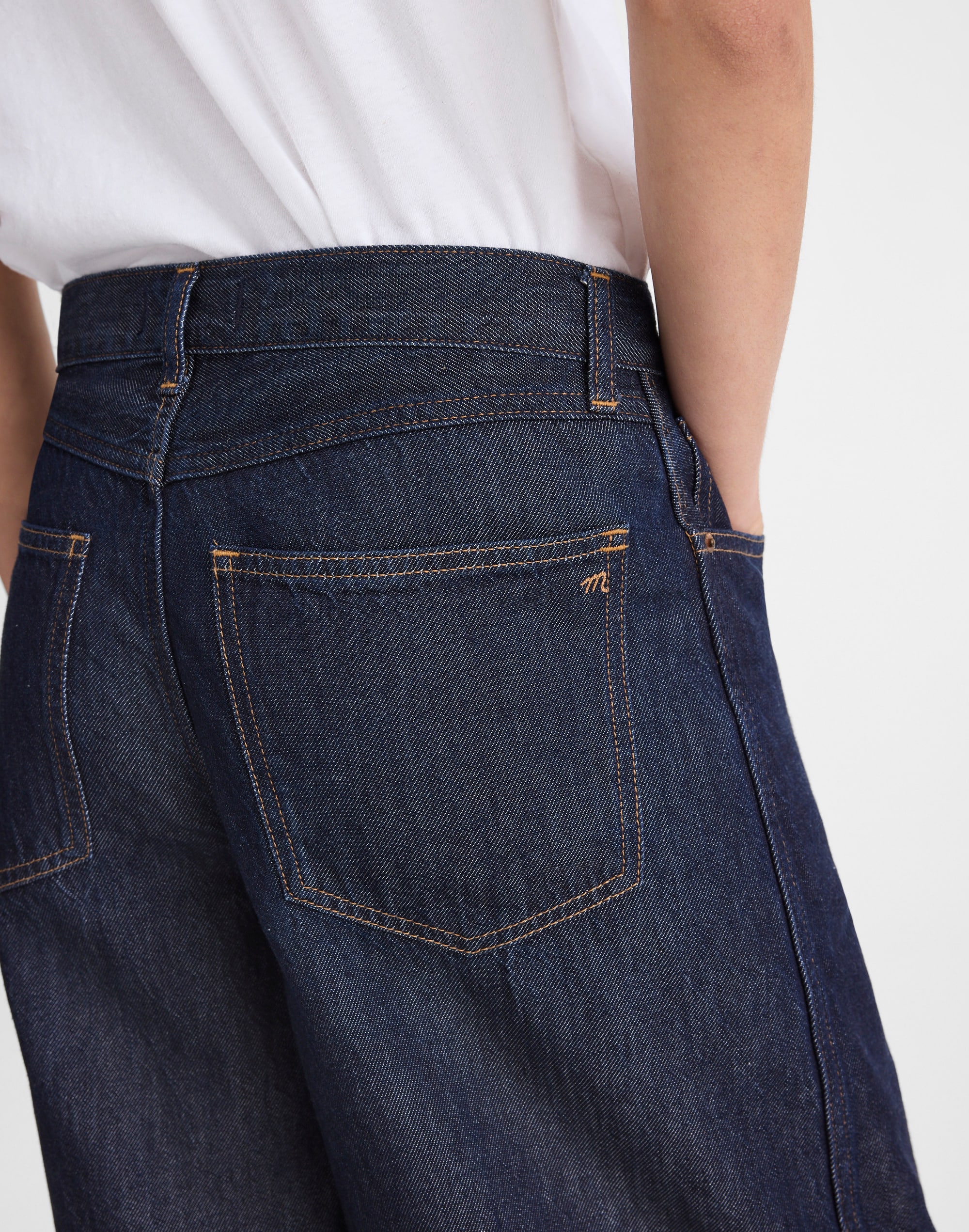 The V-Waist Bermuda Short in Airy Denim
