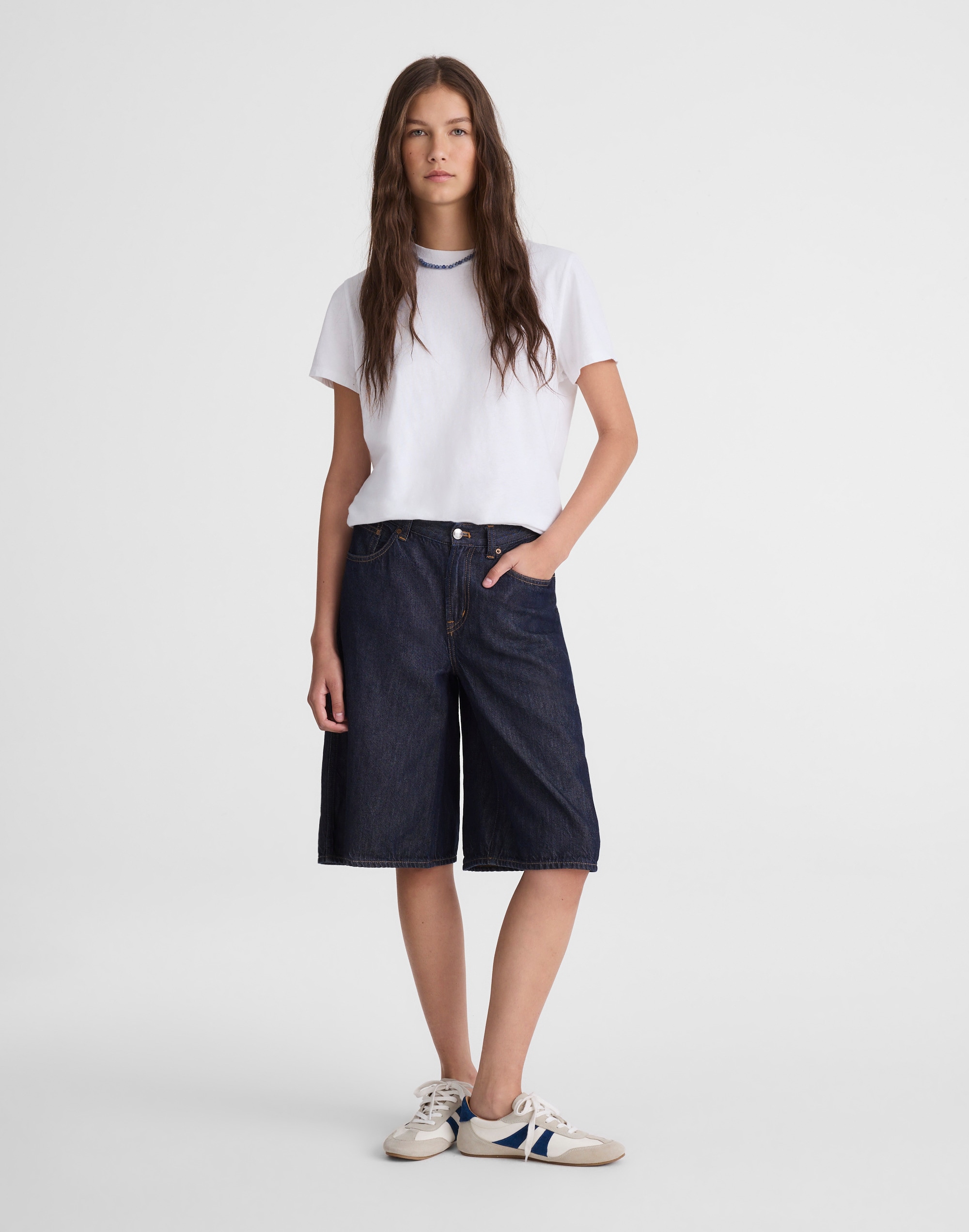The V-Waist Bermuda Short in Airy Denim from Madewell - $98