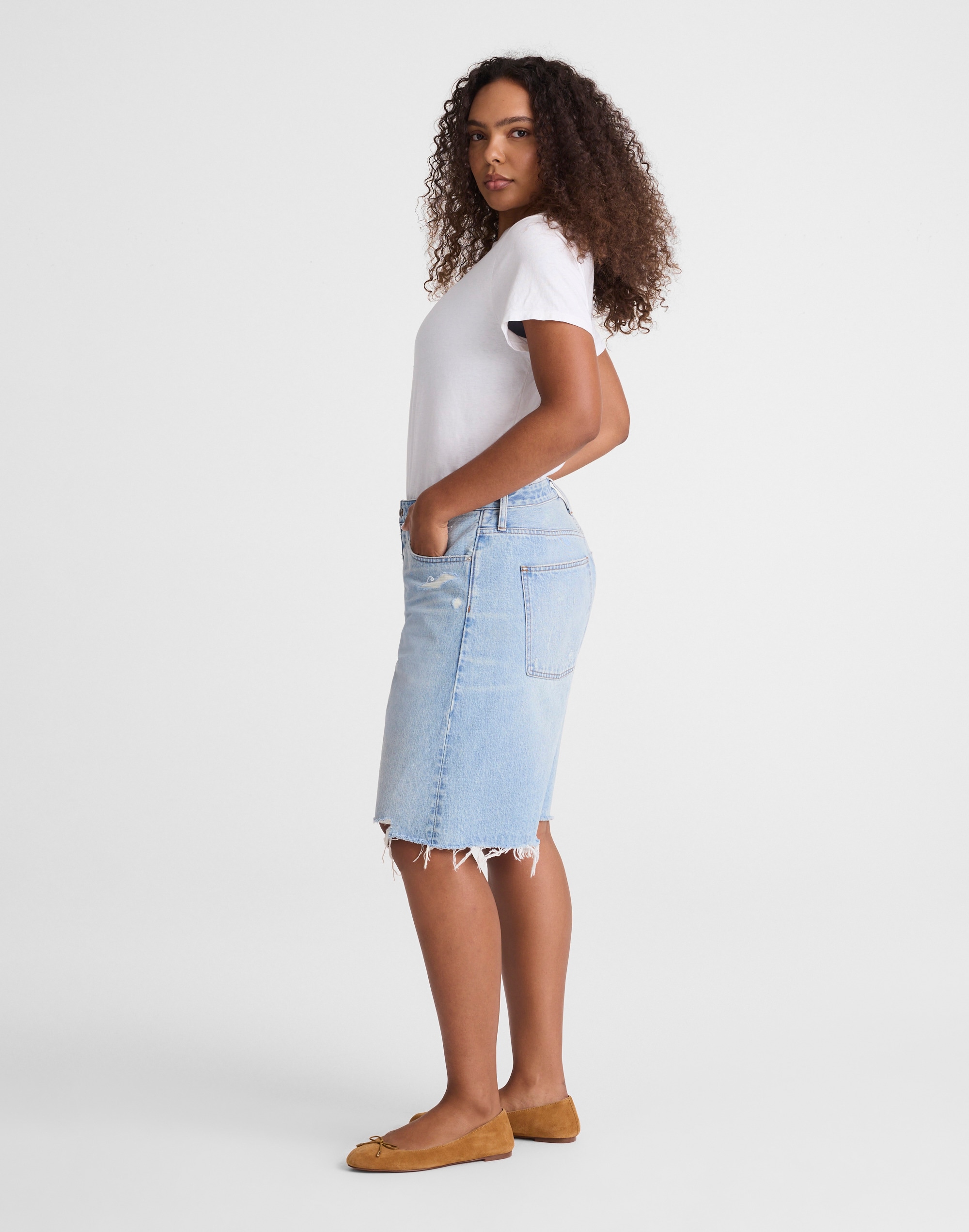 The Curvy Essex Long Baggy Short