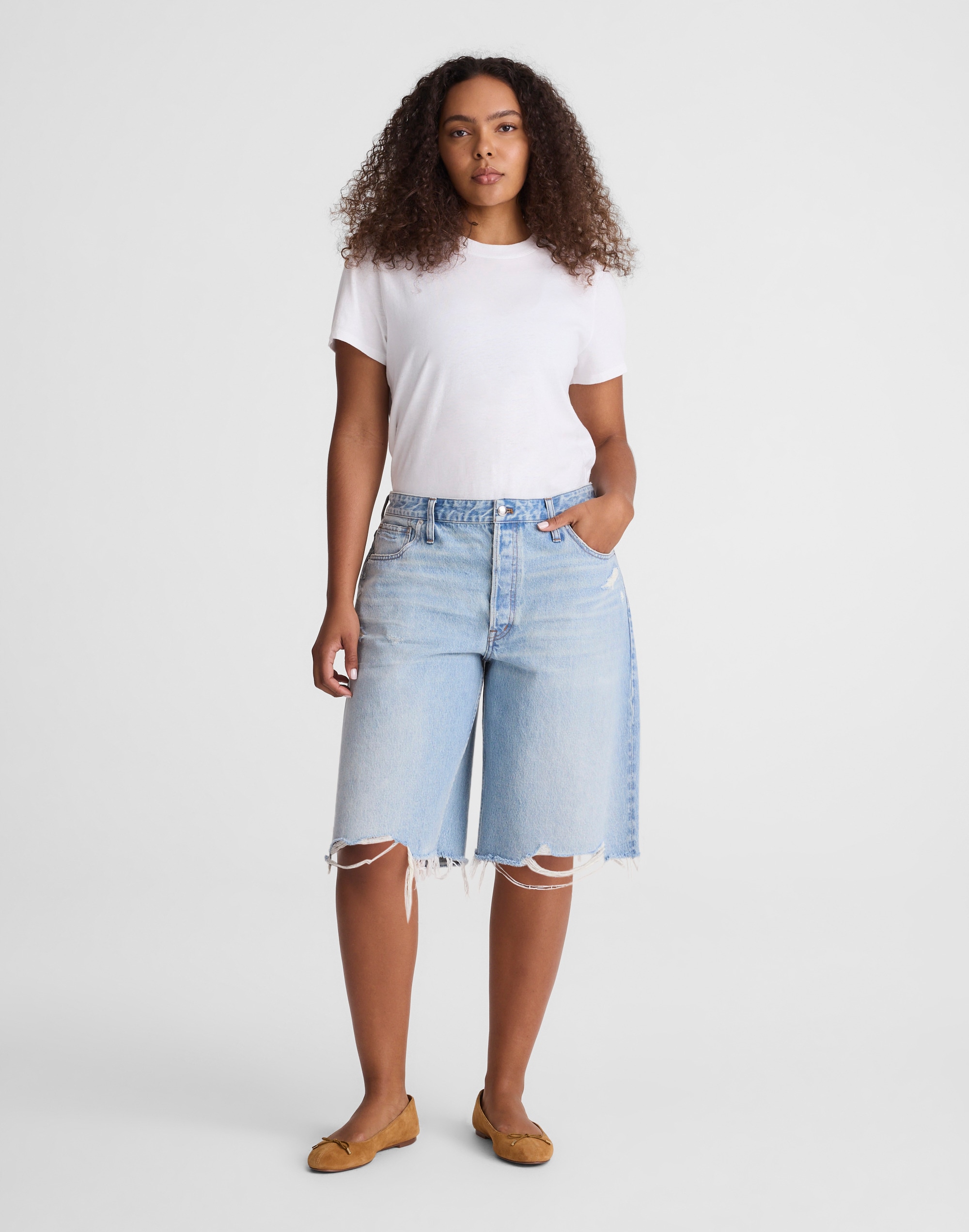 The Curvy Essex Long Baggy Short