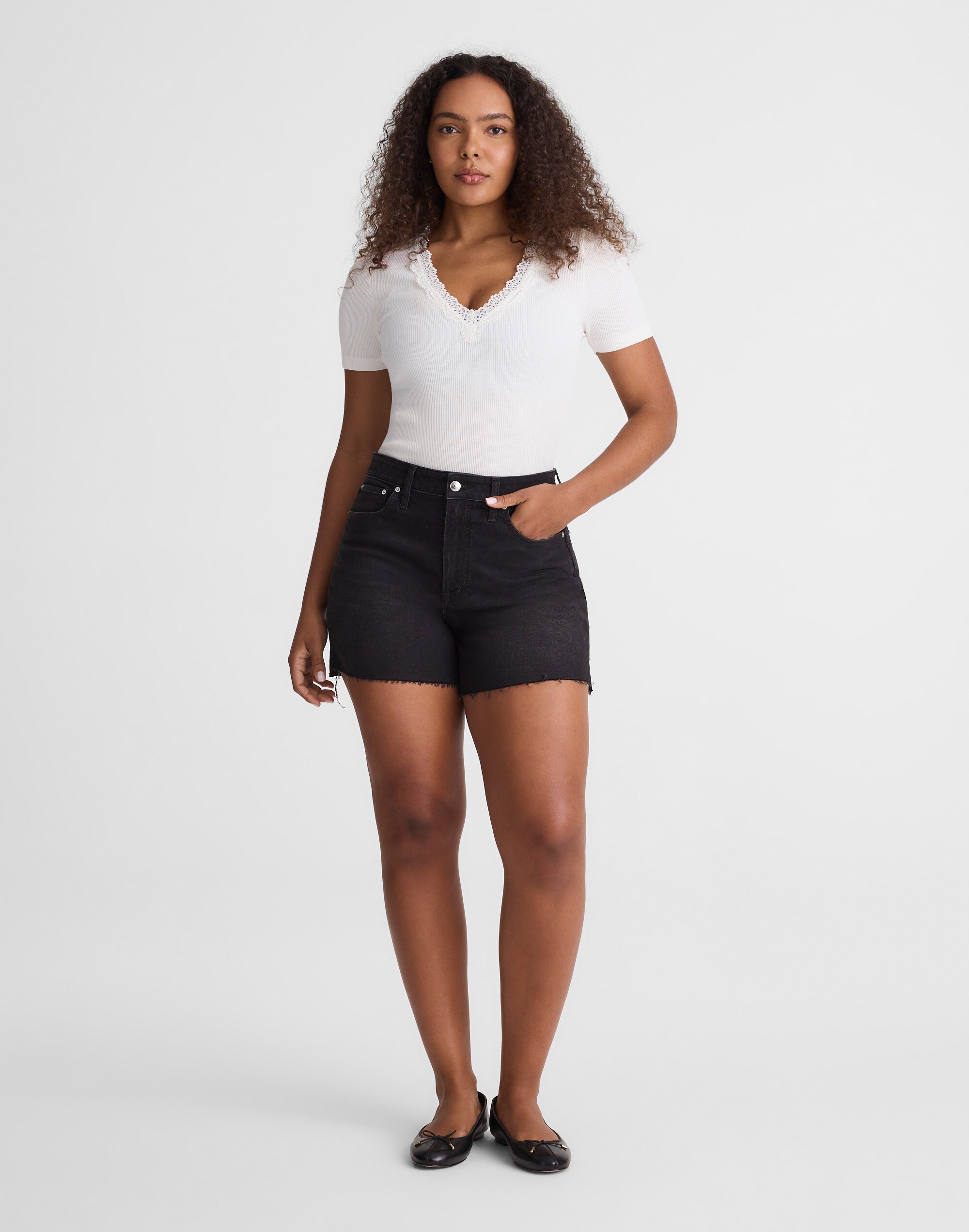 The Curvy Perfect Vintage Mid-Length Jean Short