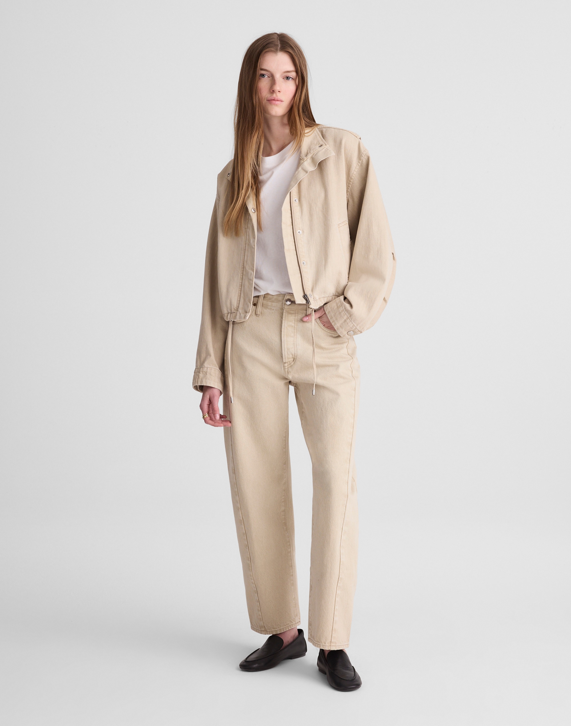 Denim Crop Field Jacket