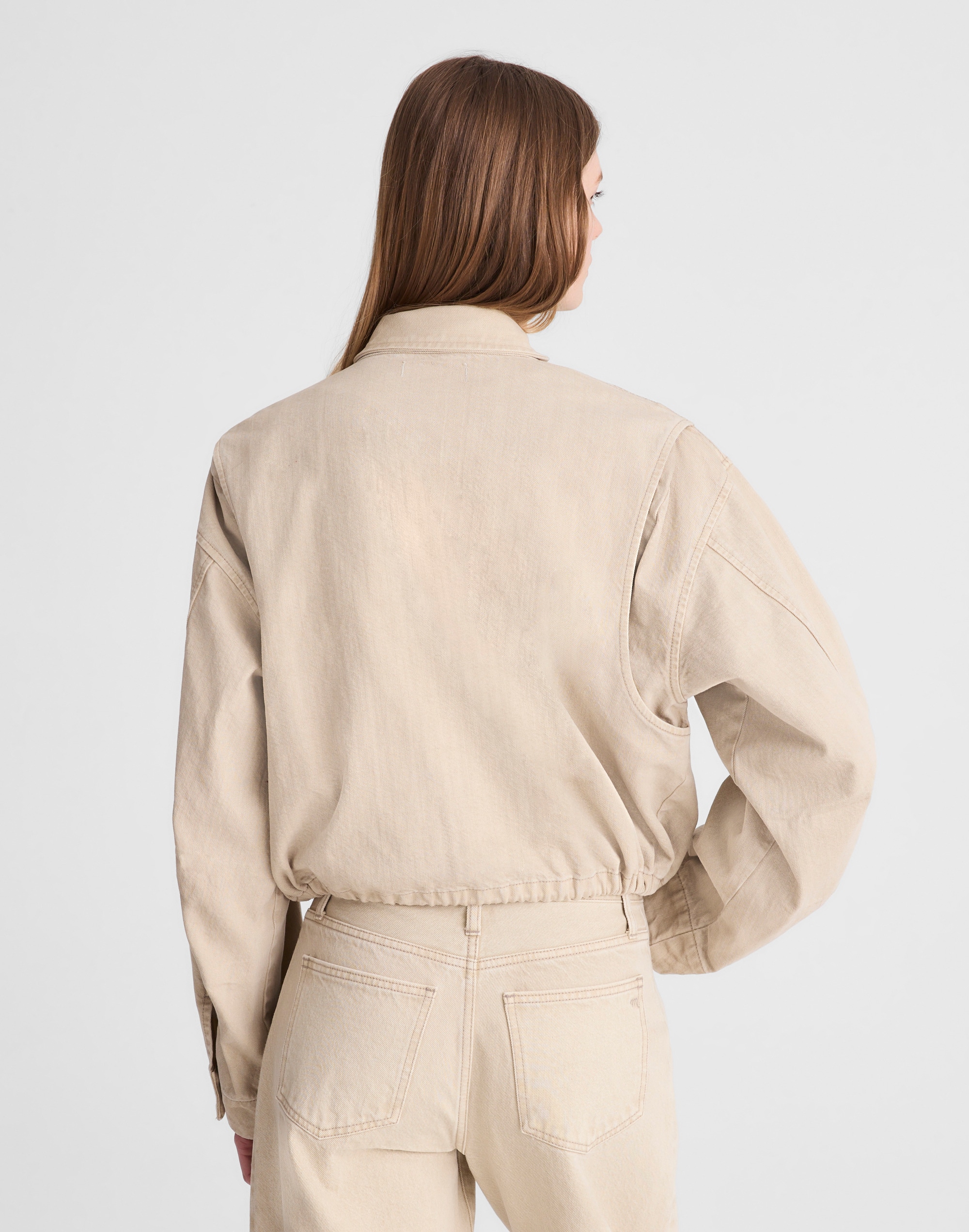 Denim Crop Field Jacket