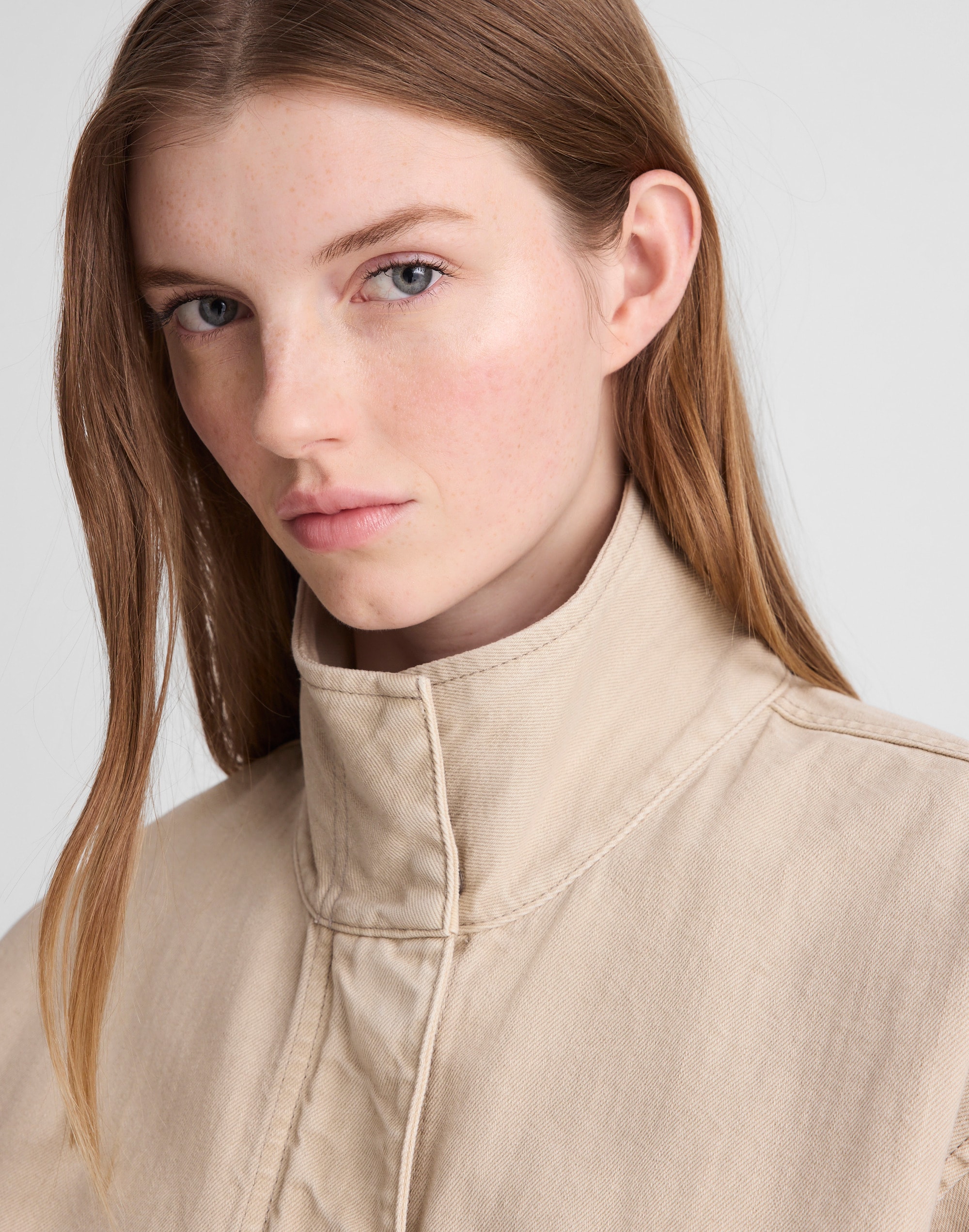 Denim Crop Field Jacket