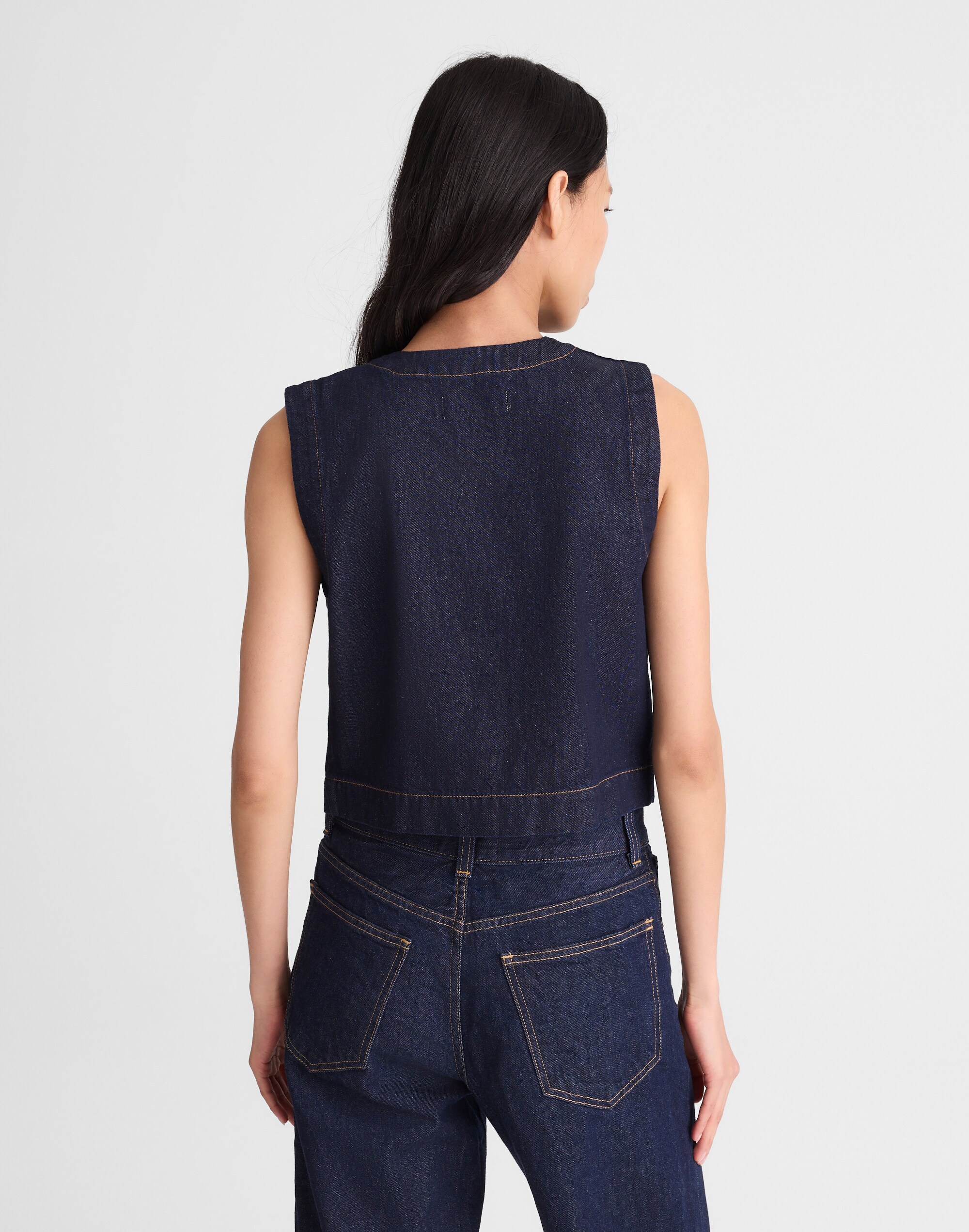 Denim Shell Vest Top