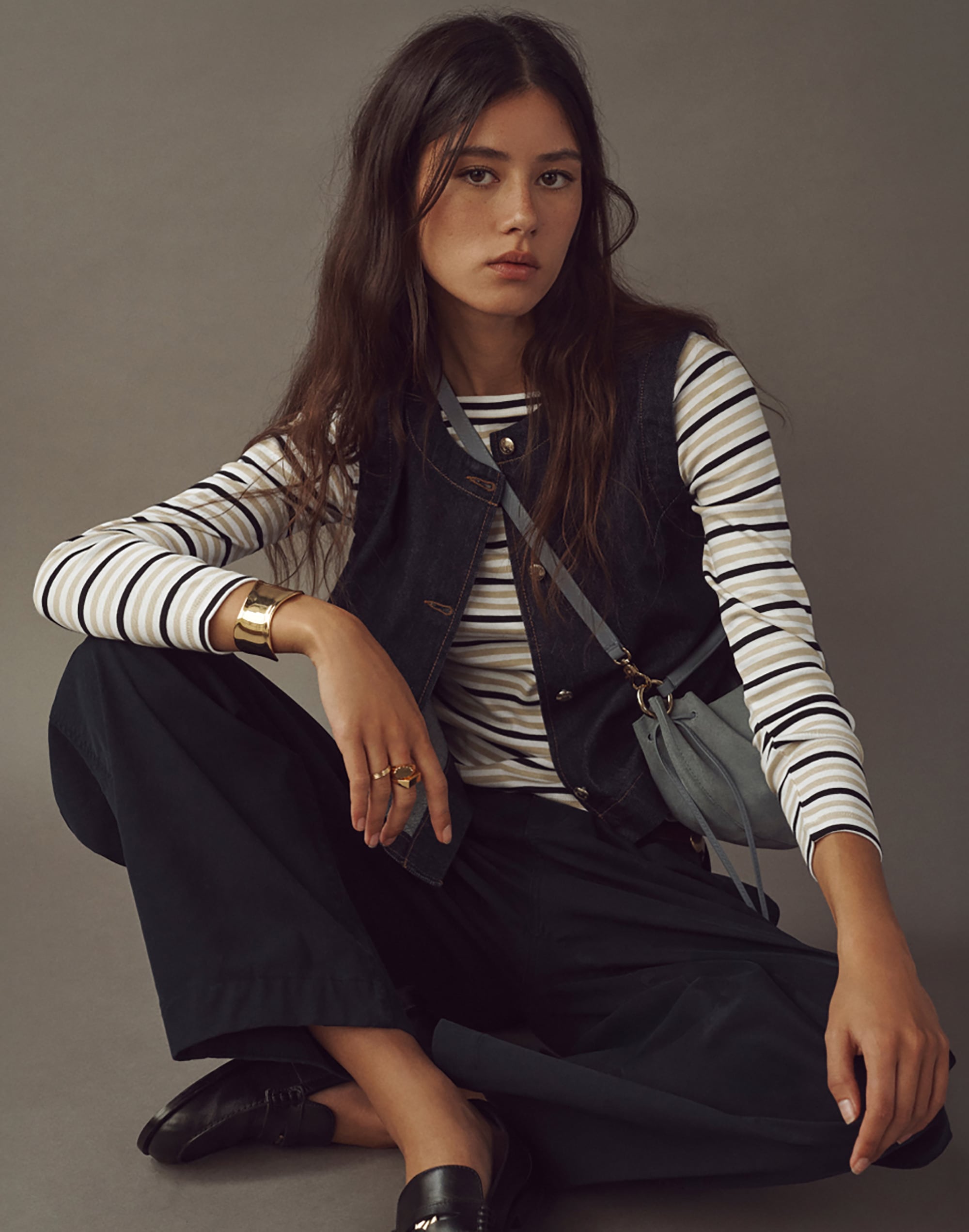 Denim Shell Vest Top