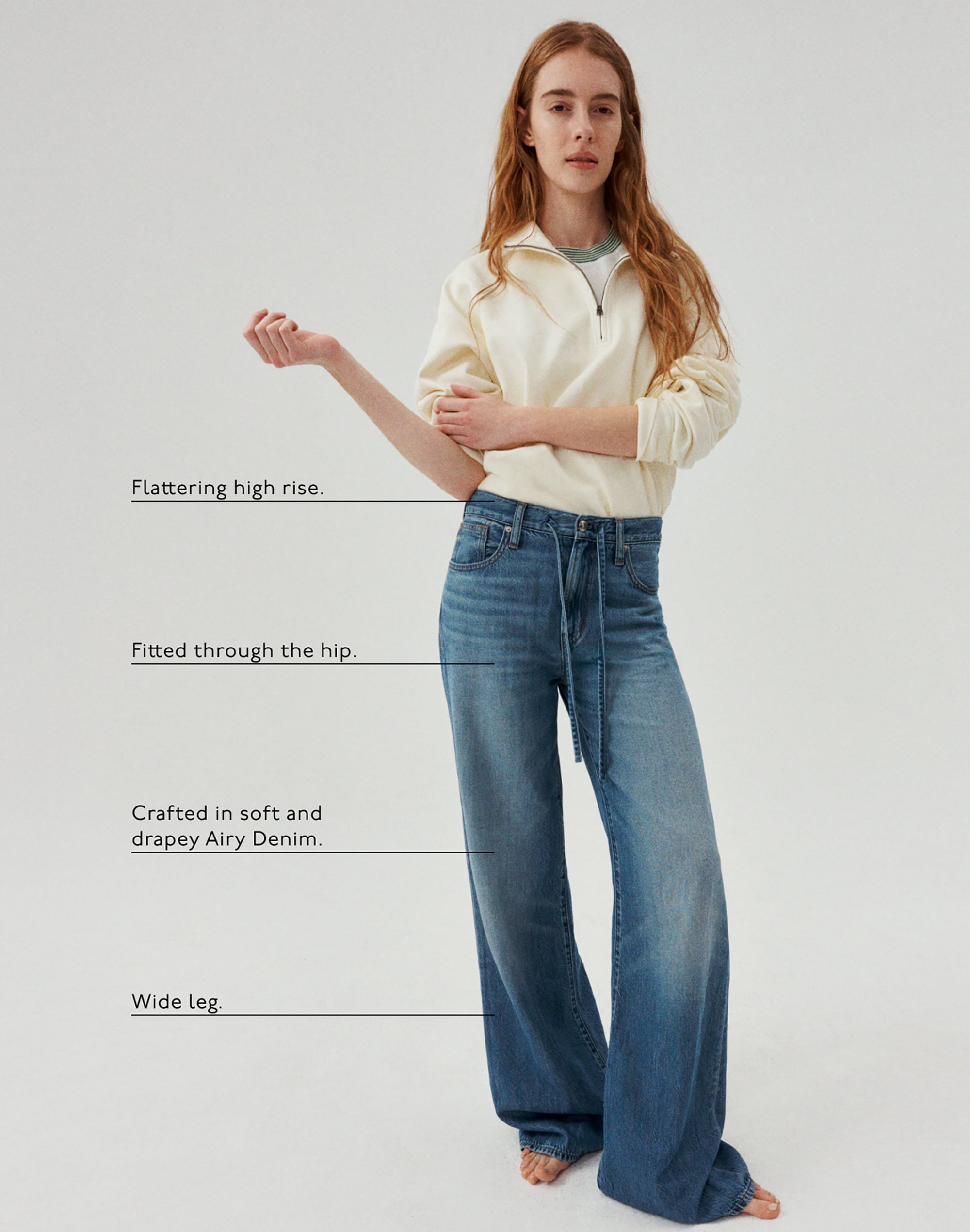 The Ultimate Wide-Leg Jean in Airy Denim