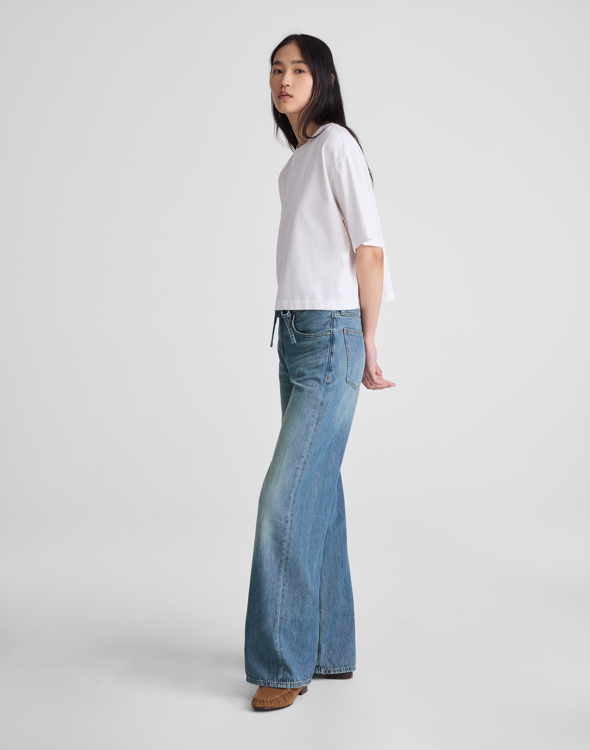 The Ultimate Wide-Leg Jean in Airy Denim